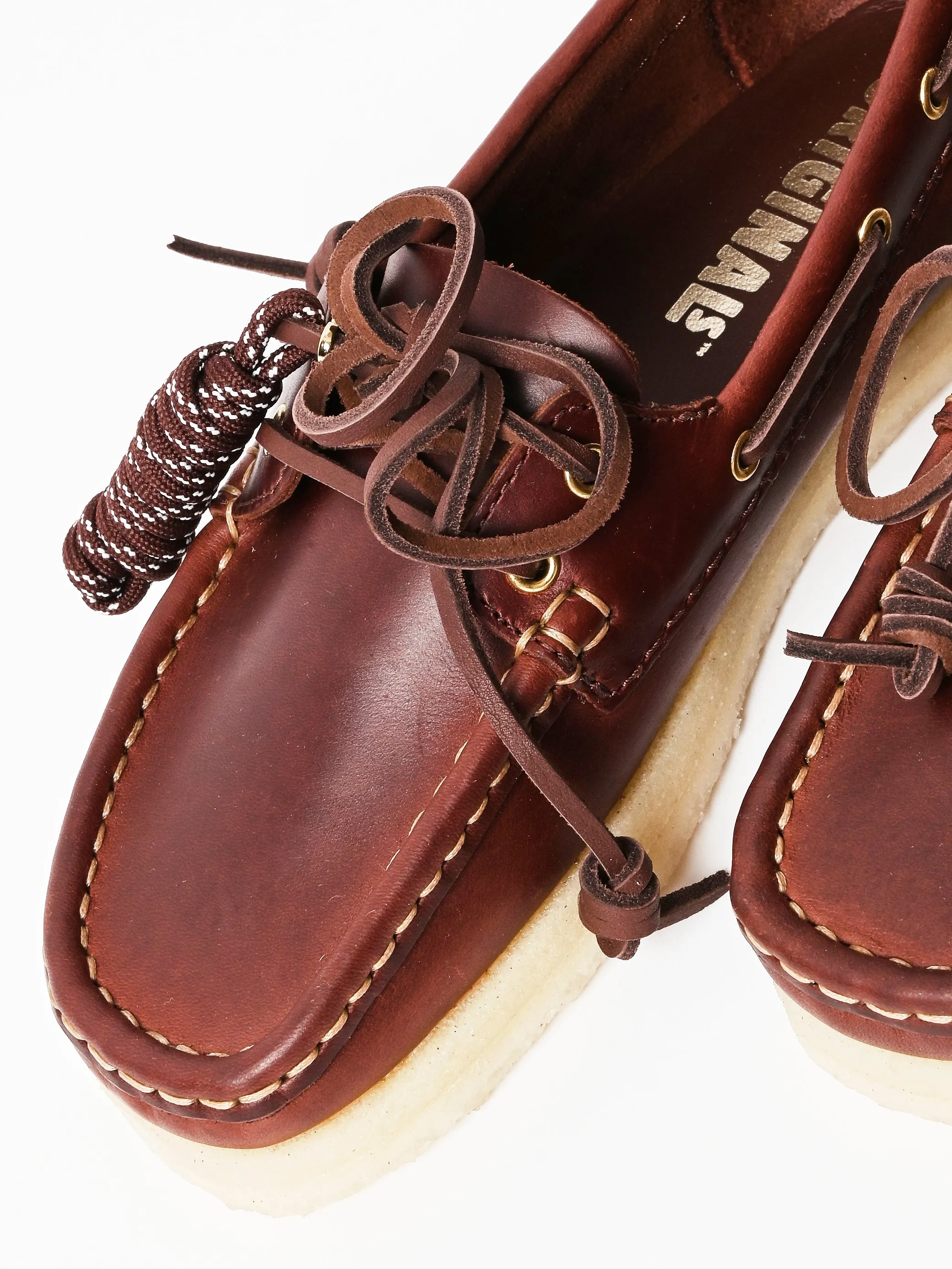 British Tan Leather Women Godney Boat sold by Frances May Houseline product image thumbnail 3