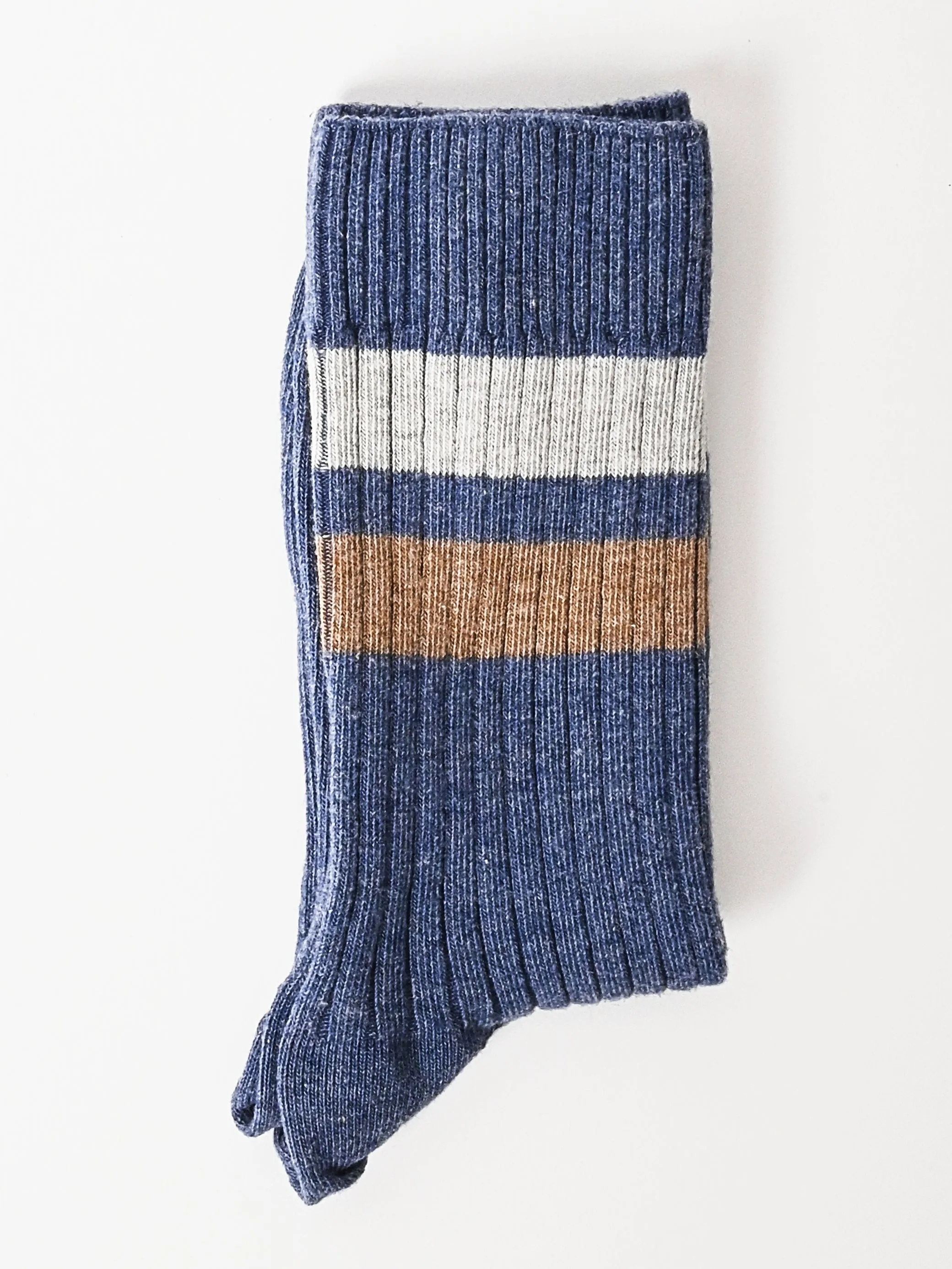 Blue Melange Race Overankle Socks sold by Frances May Houseline product image thumbnail 2