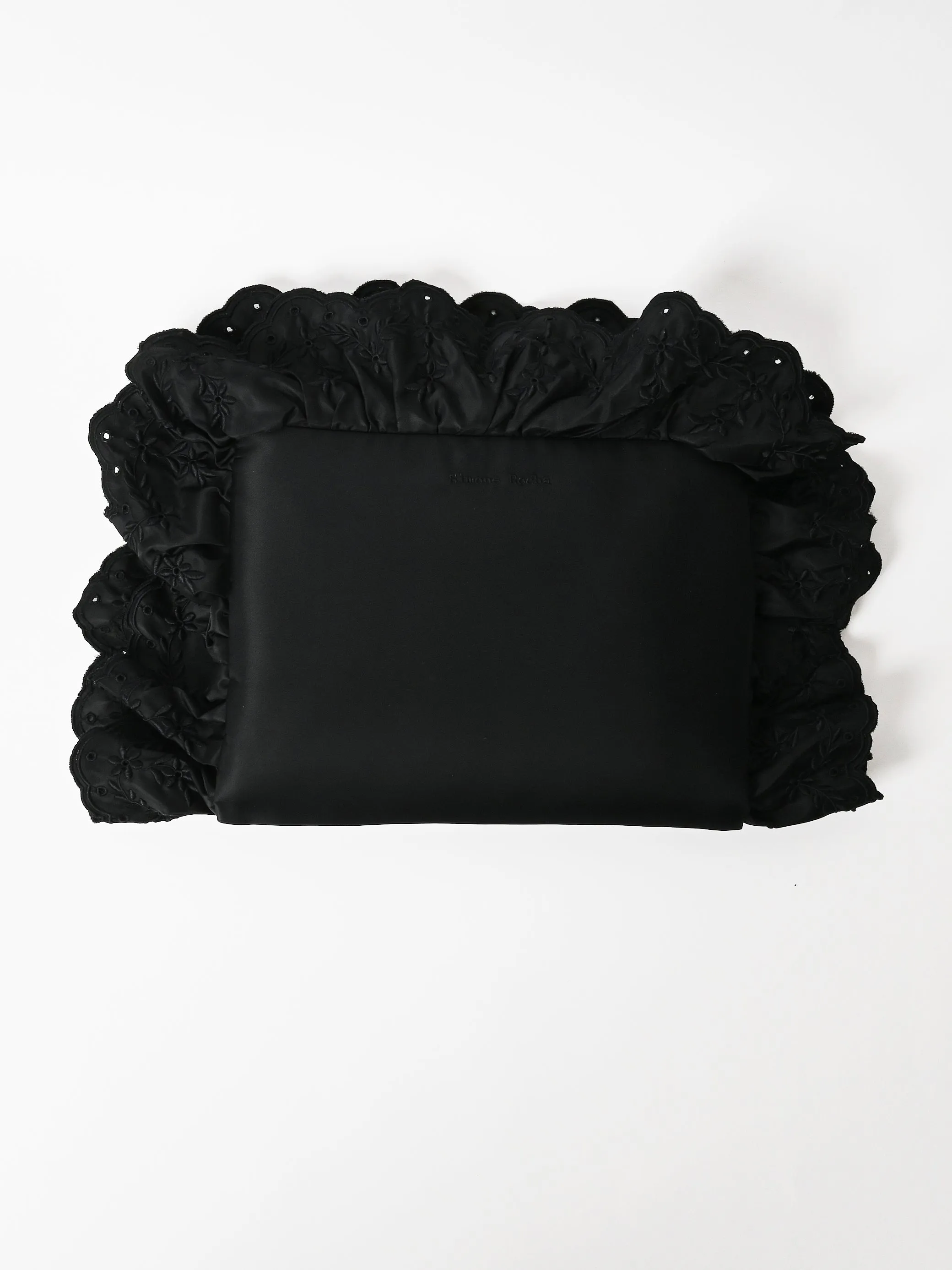 Black Pillowcase Clutch Bag W/Daisy sold by Frances May Houseline product image thumbnail 3