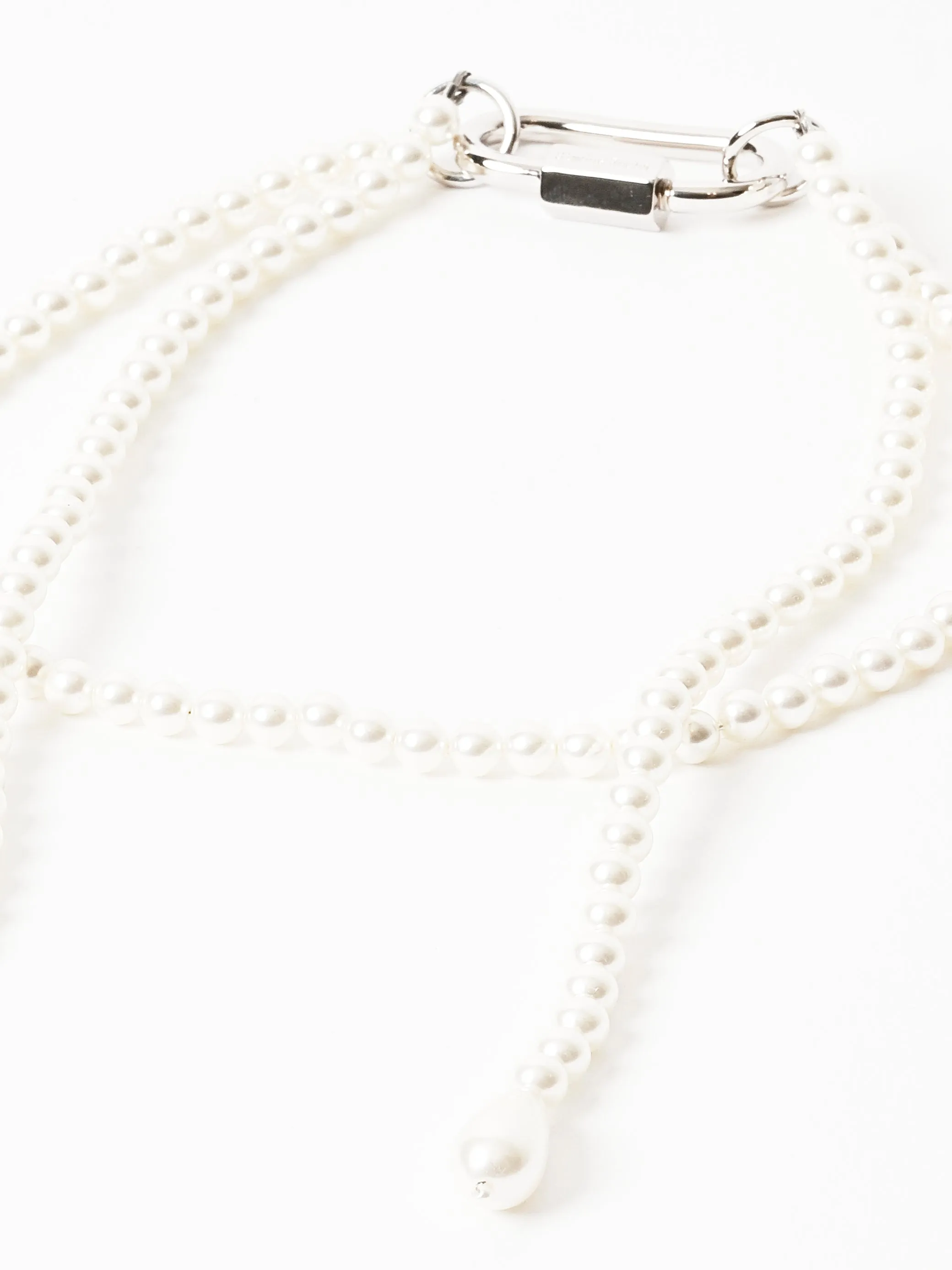 Pearl Fragment Carabiner Necklace sold by Frances May Houseline product image thumbnail 5