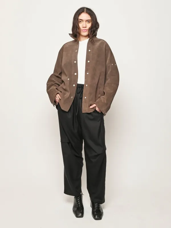 Grey Dash Suede Utility Jacket made by Studio Nicholson