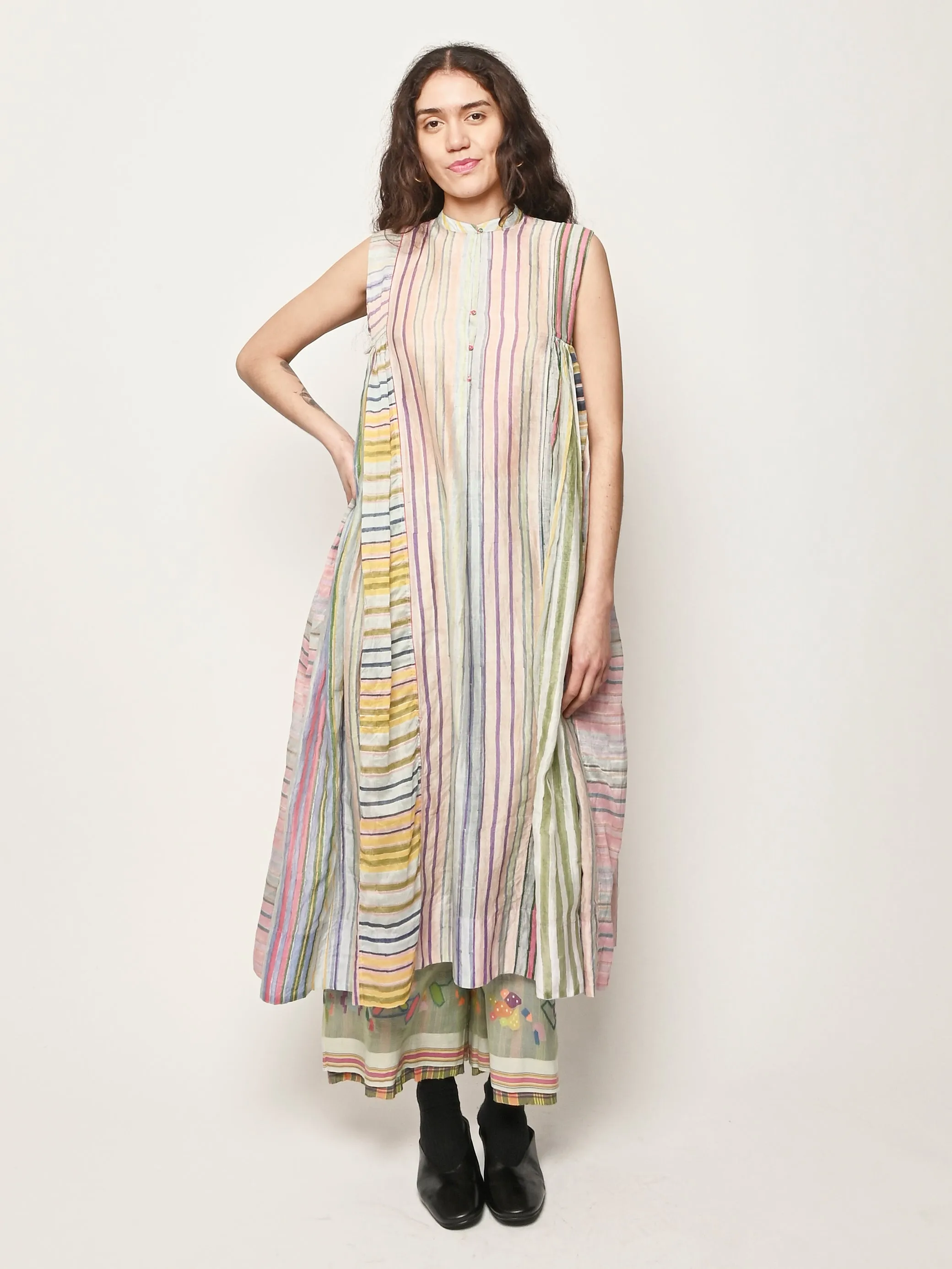 Multi Stripe Tilak Dress sold by Frances May Houseline product image thumbnail 2