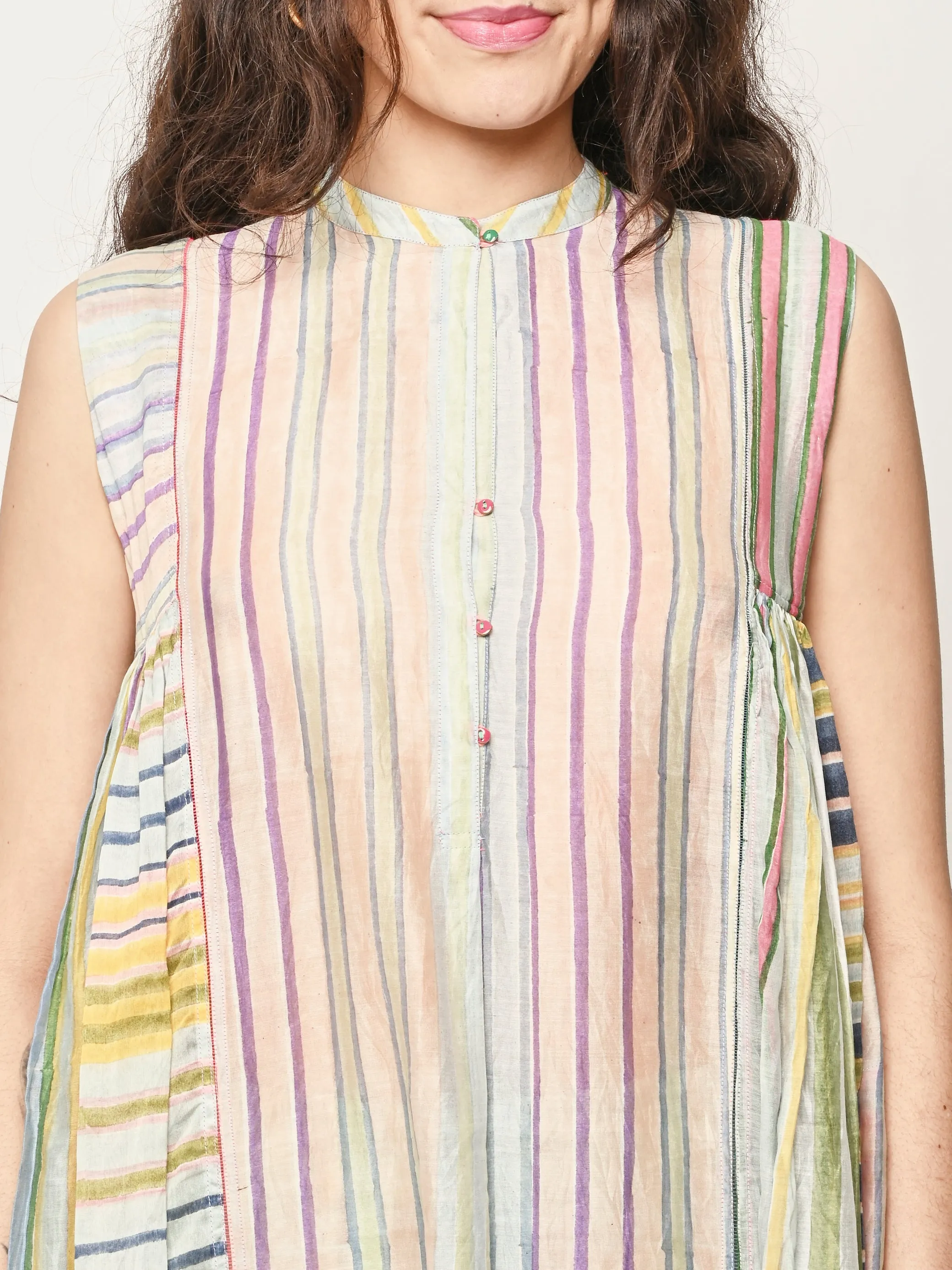 Multi Stripe Tilak Dress sold by Frances May Houseline product image thumbnail 3