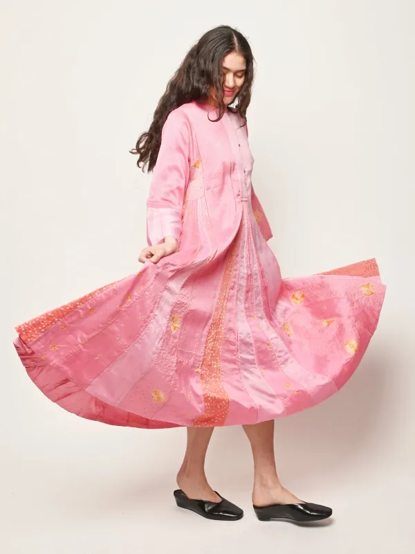 Pink Ladak Dress made by INJIRI