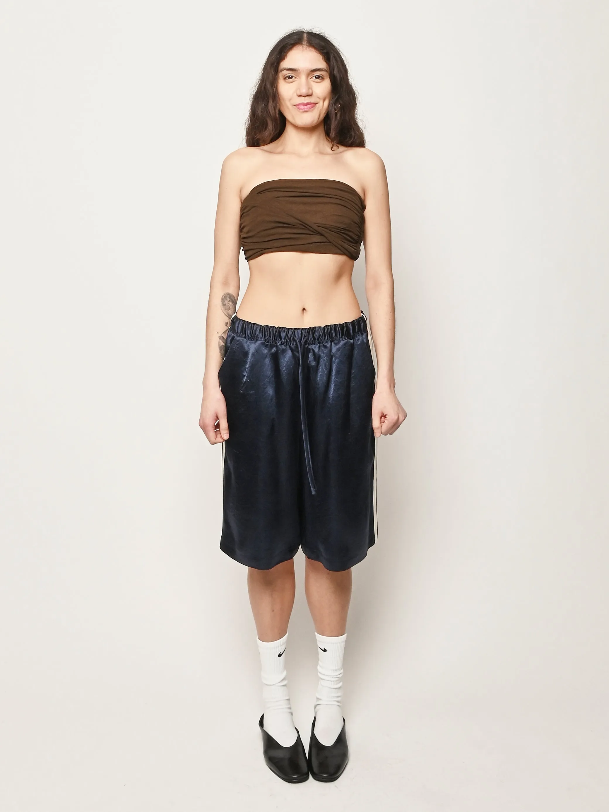 Demitasse Marl Mesh Draped Bandeau Top sold by Frances May Houseline product image thumbnail 5