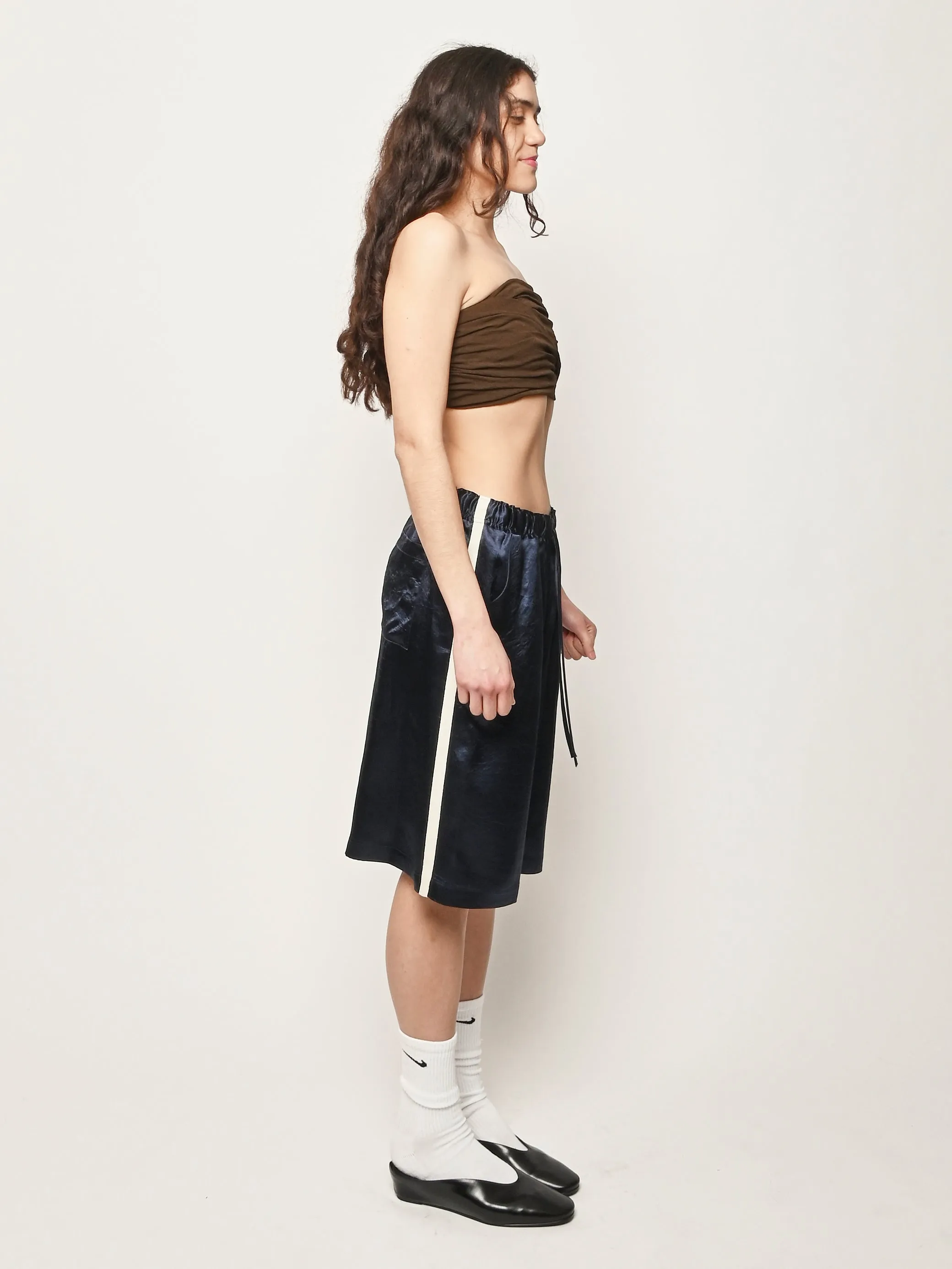 Demitasse Marl Mesh Draped Bandeau Top sold by Frances May Houseline product image thumbnail 4