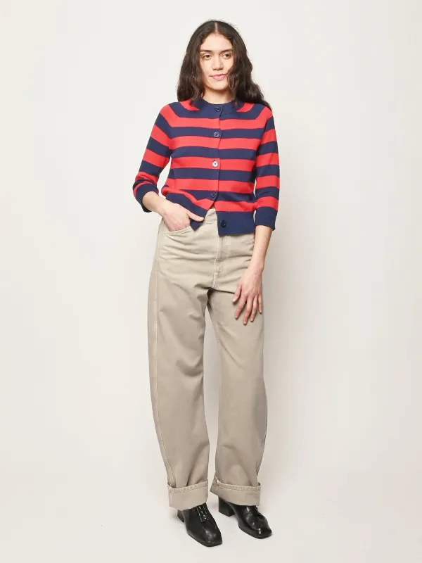 Navy/Red Colette Cardi made by No. 6