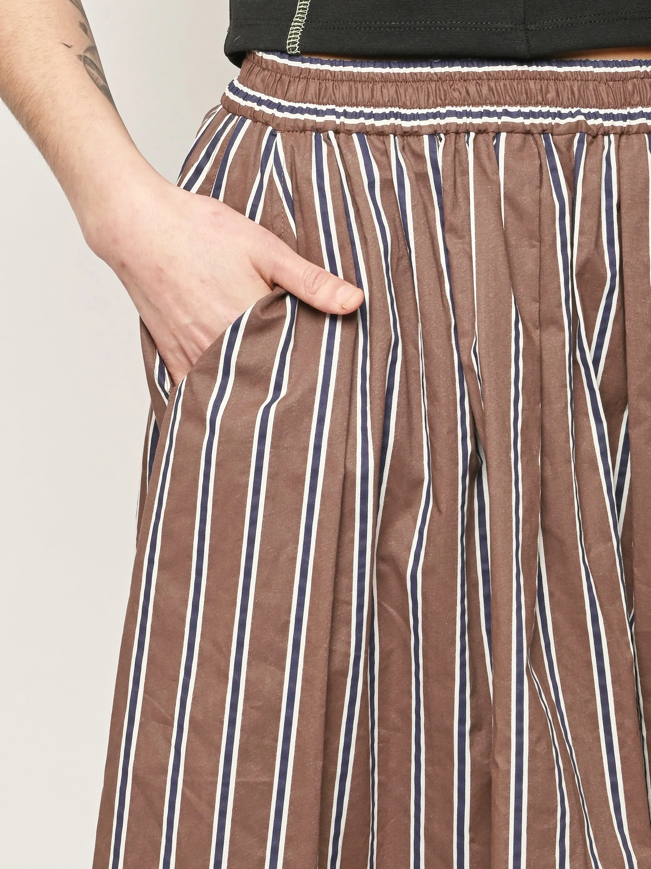 Cambridge Brown Stripe Mel Skirt sold by Frances May Houseline product image thumbnail 3