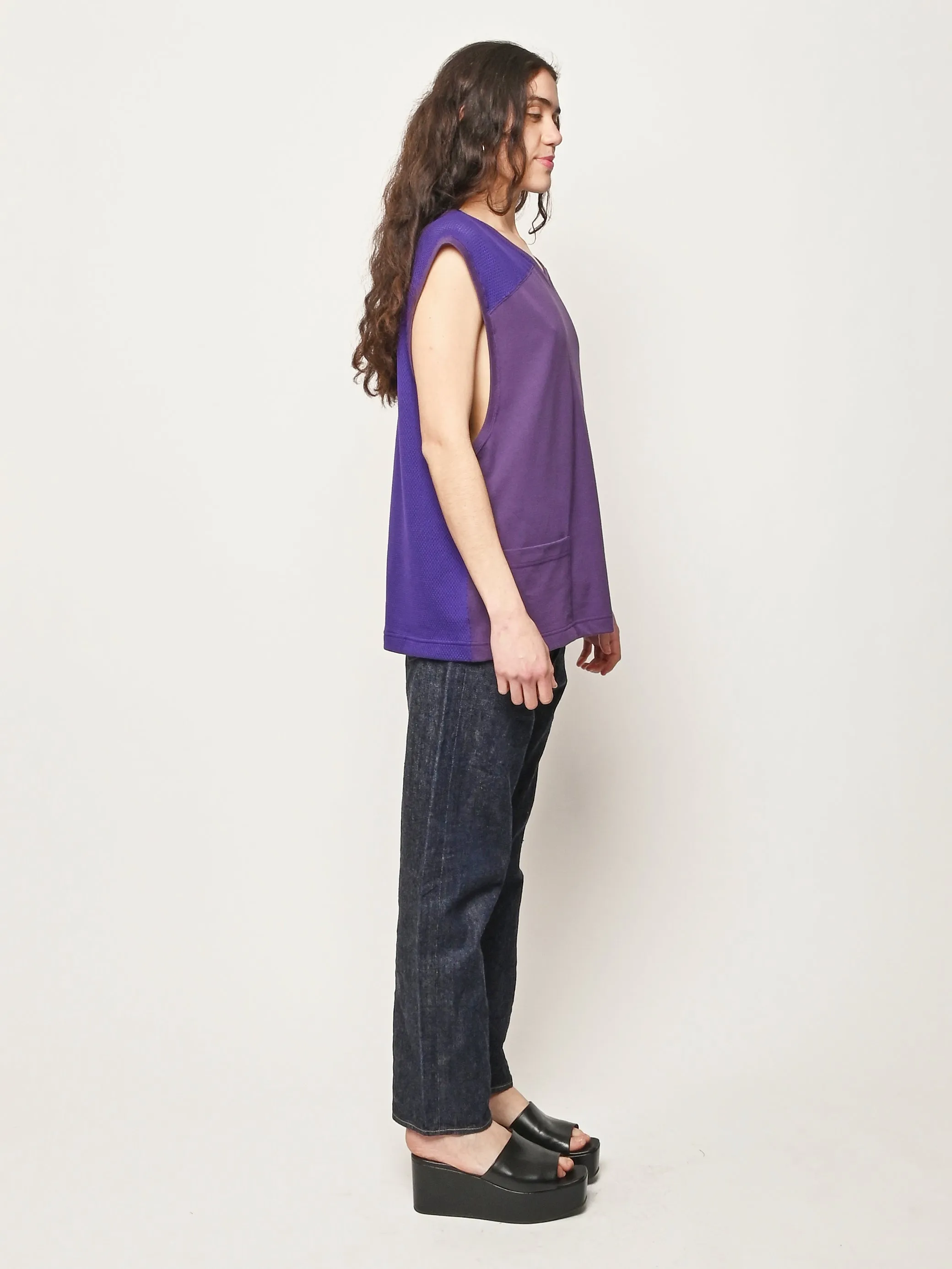 Violet Cotton Fine Mesh Vest sold by Frances May Houseline product image thumbnail 5