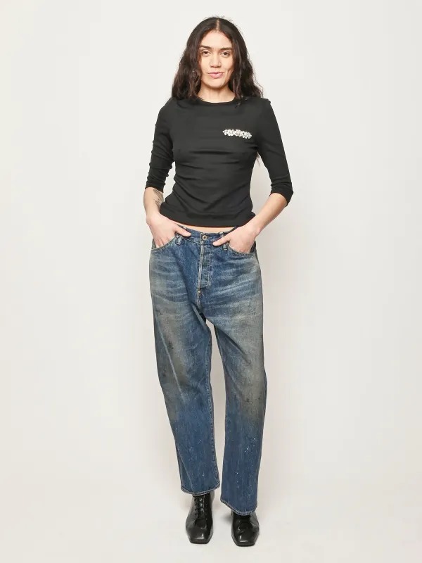 Medium Vintage Selvedge Denim Baggy Cut made by Chimala
