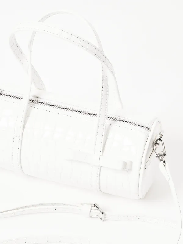 White Nano Pencil Case Bag made by Sandy Liang