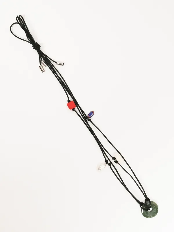 Green/Red Confetti Belt made by NOMIA