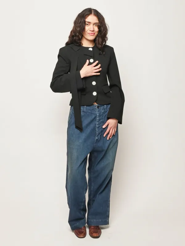 Indigo US Navy Denim Trousers made by Chimala