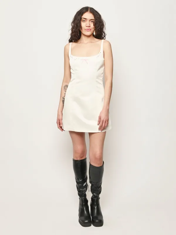 Champagne Perla Dress made by Sandy Liang