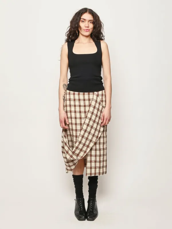 Black Bustier Shaped Knitted Top made by Rohe