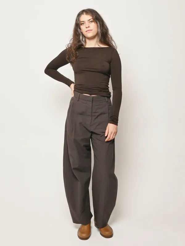 Espresso Recline Bateau Long Sleeve made by Kye Intimates