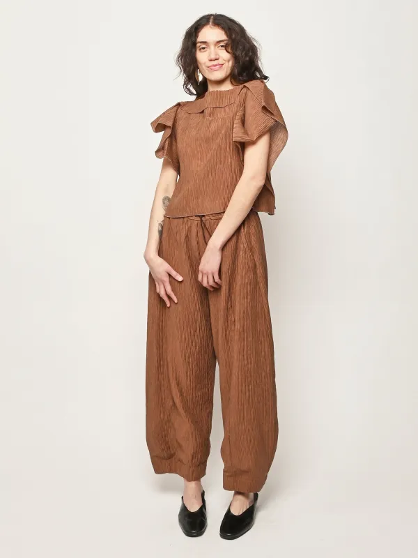 Brown Rivera Top made by Rachel Comey