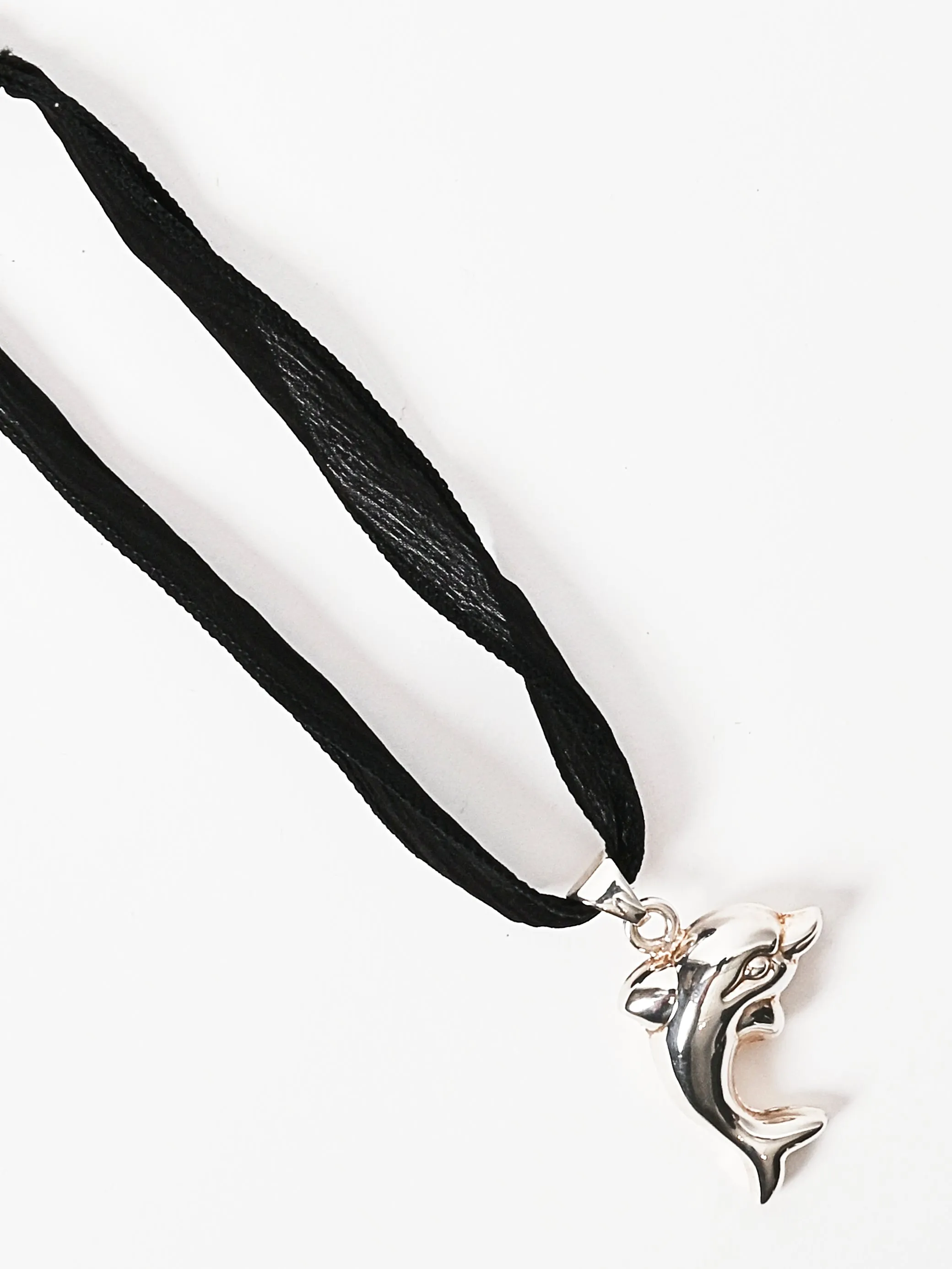 Puffed Dolphin On Silk Necklace sold by Frances May Houseline product image thumbnail 2