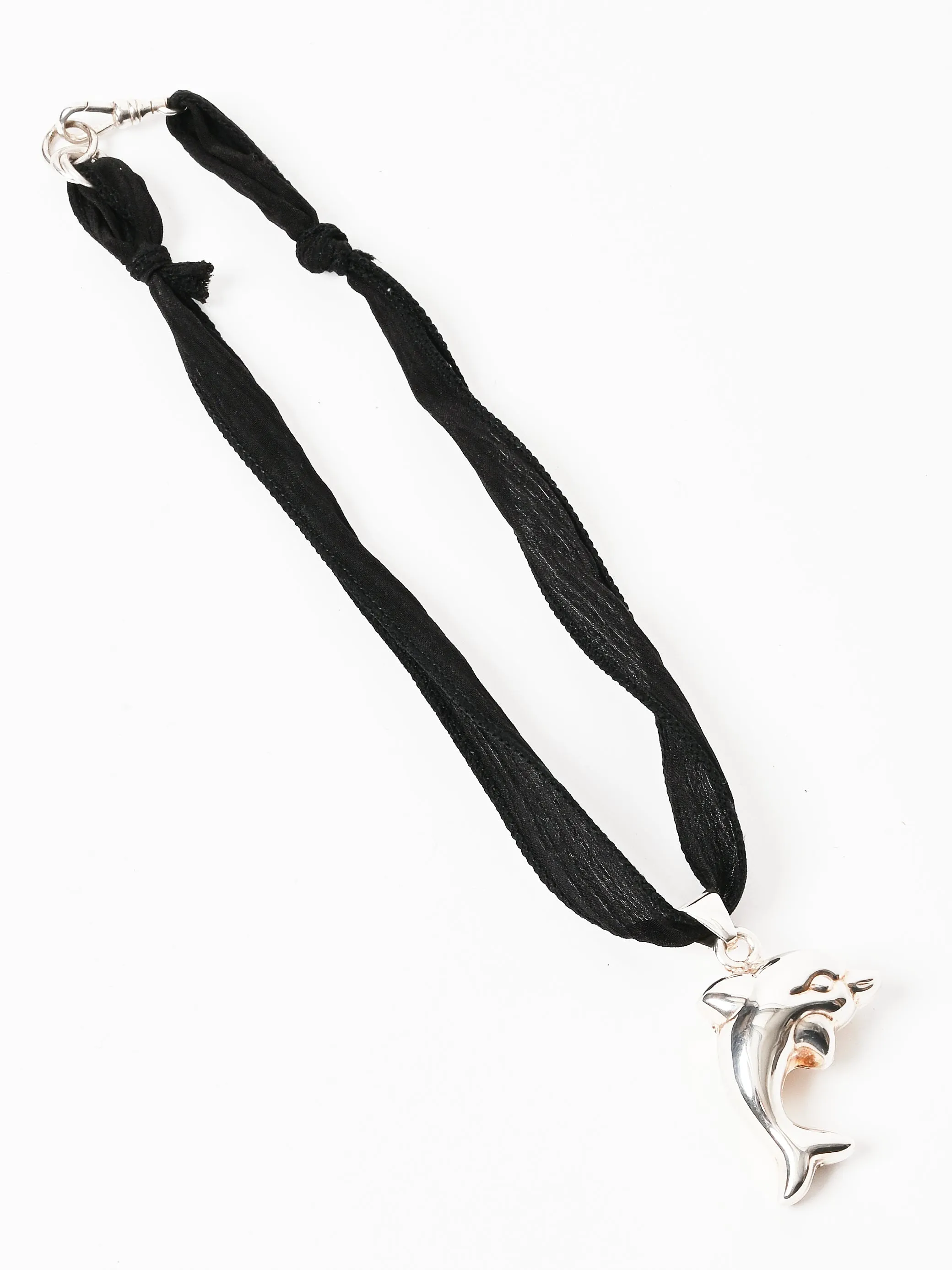 Puffed Dolphin On Silk Necklace sold by Frances May Houseline product image thumbnail 4