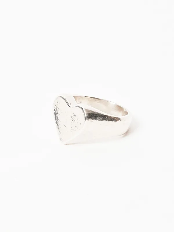 Heart Signet Ring made by Frances May Houseline