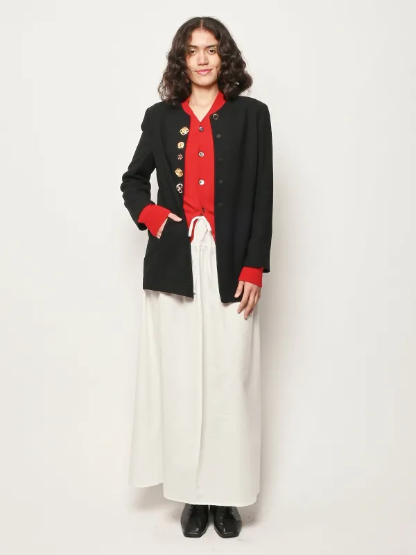 Black Brooch Blazer made by Frances May Houseline