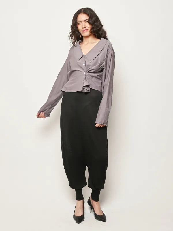 Currant Waist Button Shirt made by Deiji Studios