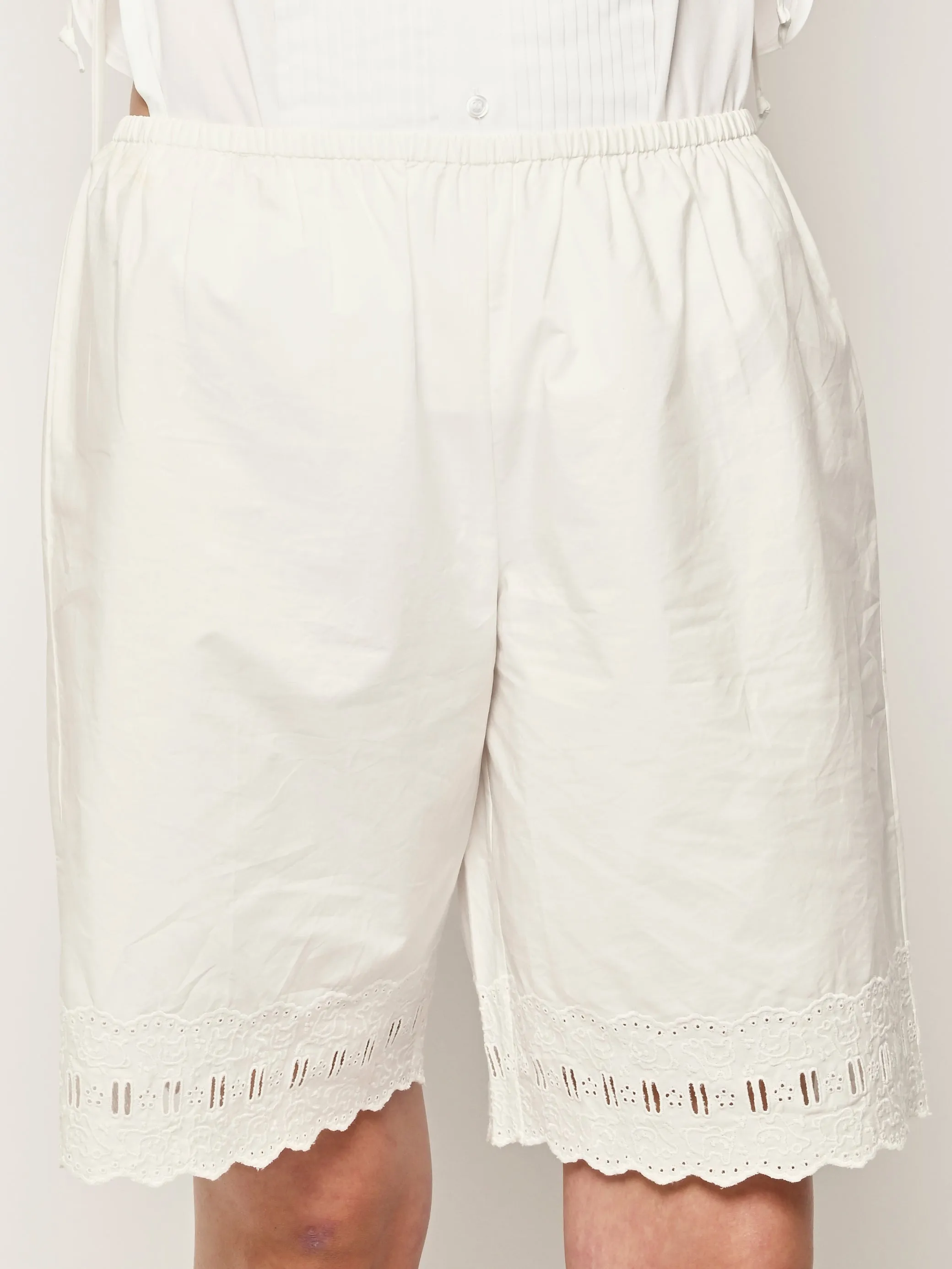 White Pepita Shorts sold by Frances May Houseline product image thumbnail 4