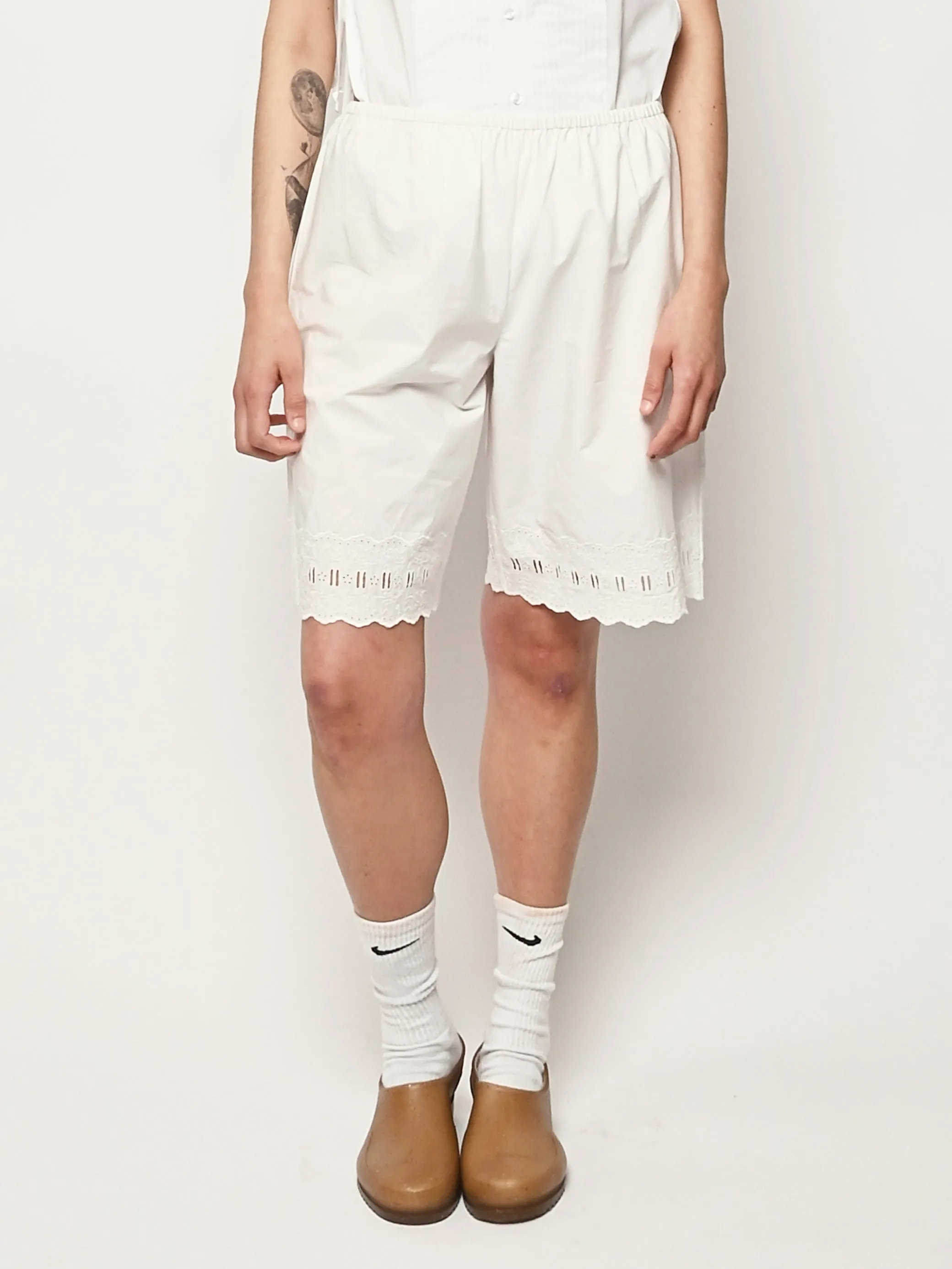 White Pepita Shorts sold by Frances May Houseline product image thumbnail 2
