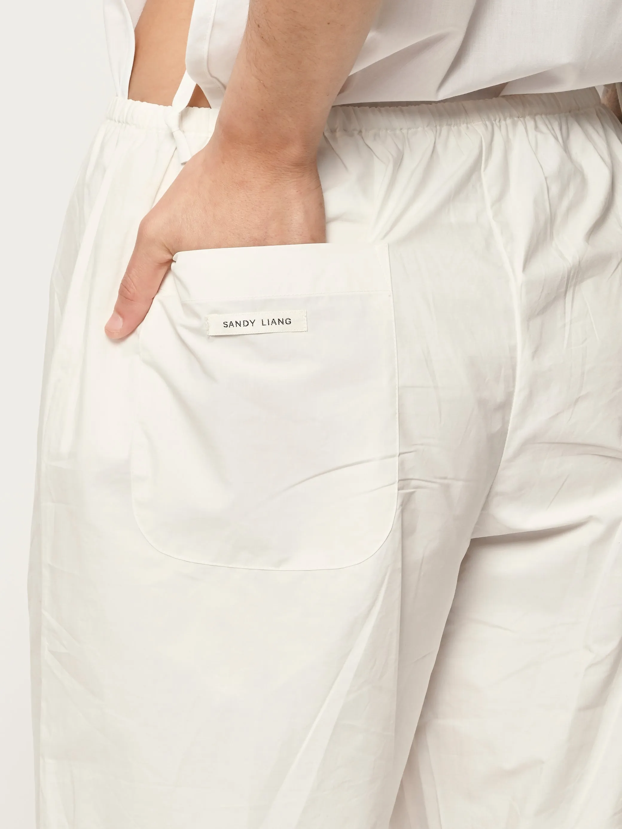 White Pepita Shorts sold by Frances May Houseline product image thumbnail 3