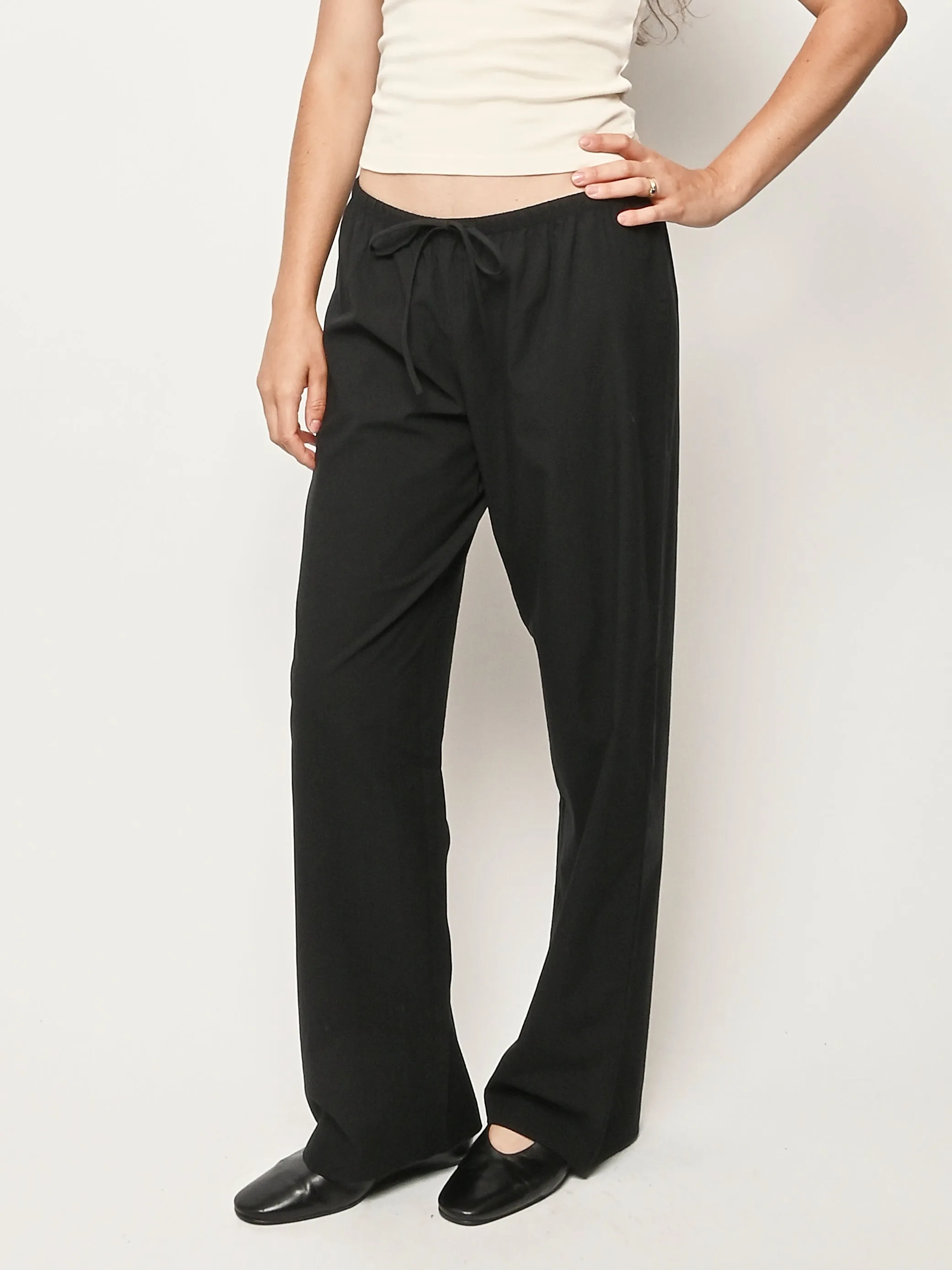 Black Cotton Voile The Pant sold by Frances May Houseline product image thumbnail 2