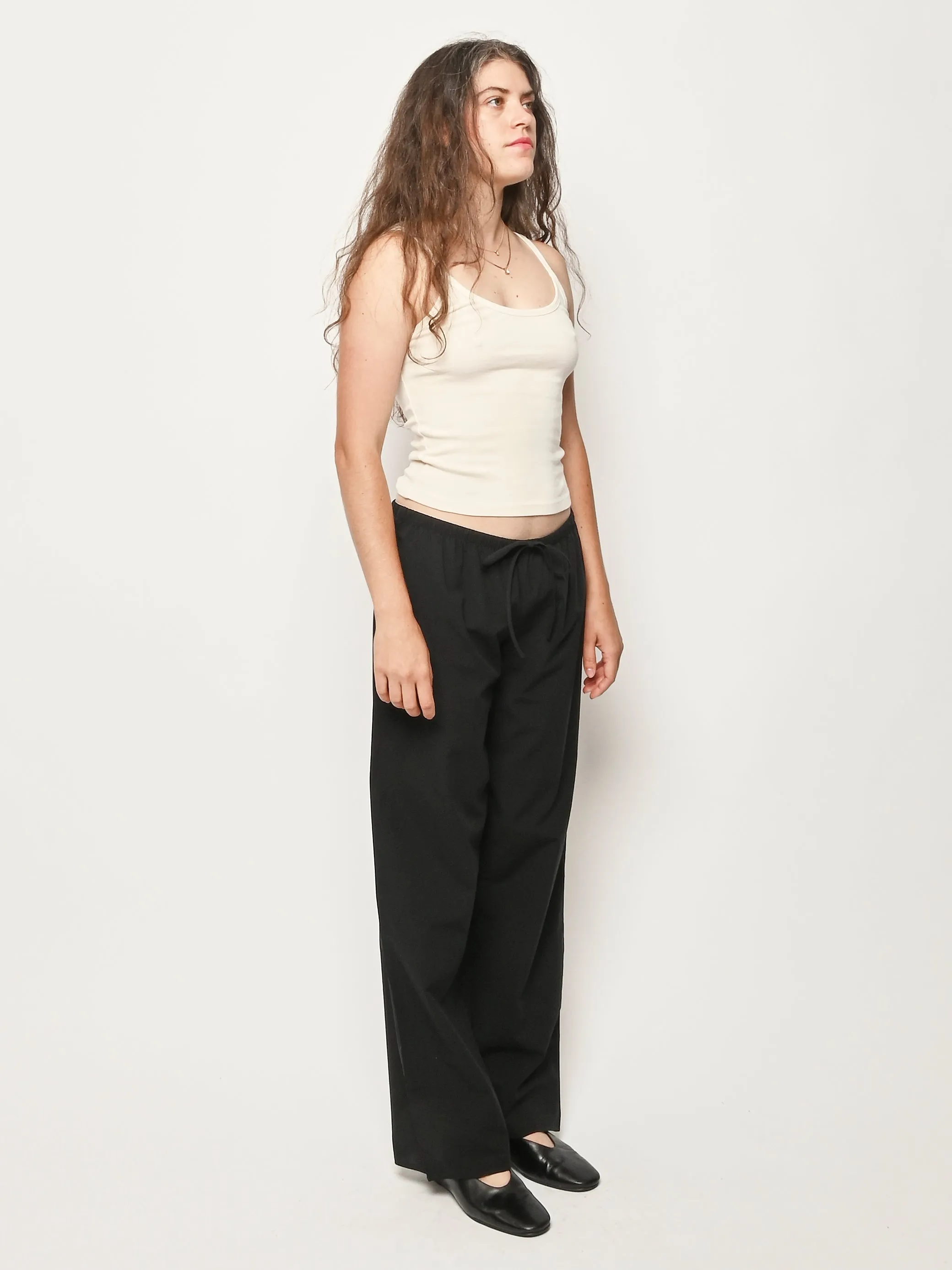Black Cotton Voile The Pant sold by Frances May Houseline product image thumbnail 5
