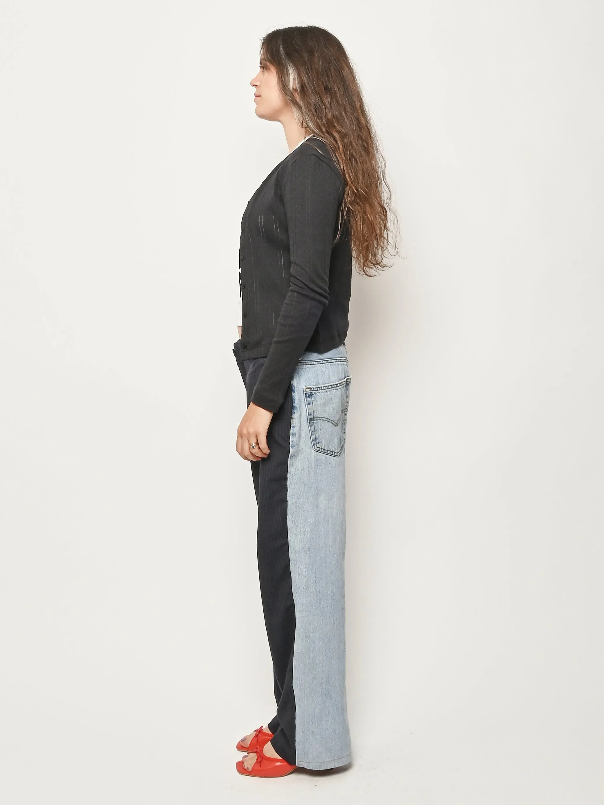 Black Pointelle The Cardigan sold by Frances May Houseline product image thumbnail 5