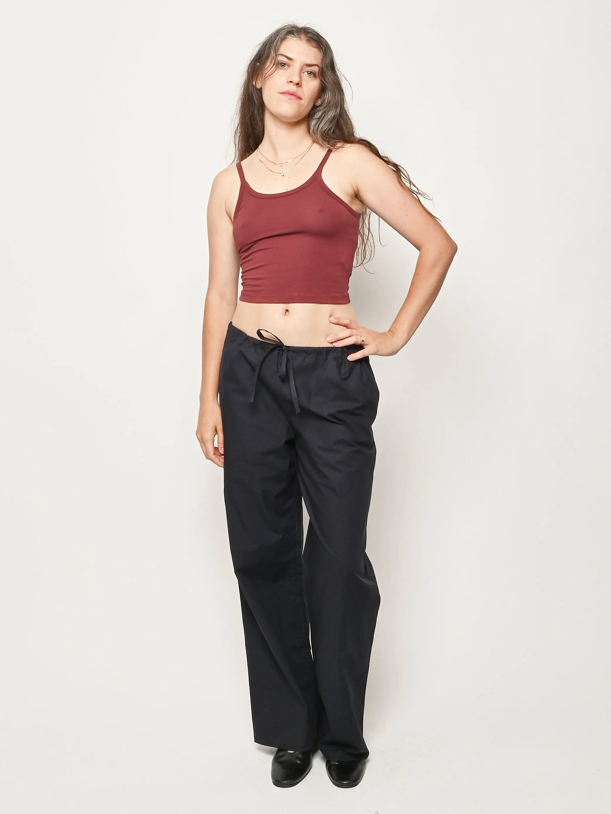 Navy Josephine Lengthened Trousers sold by Frances May Houseline