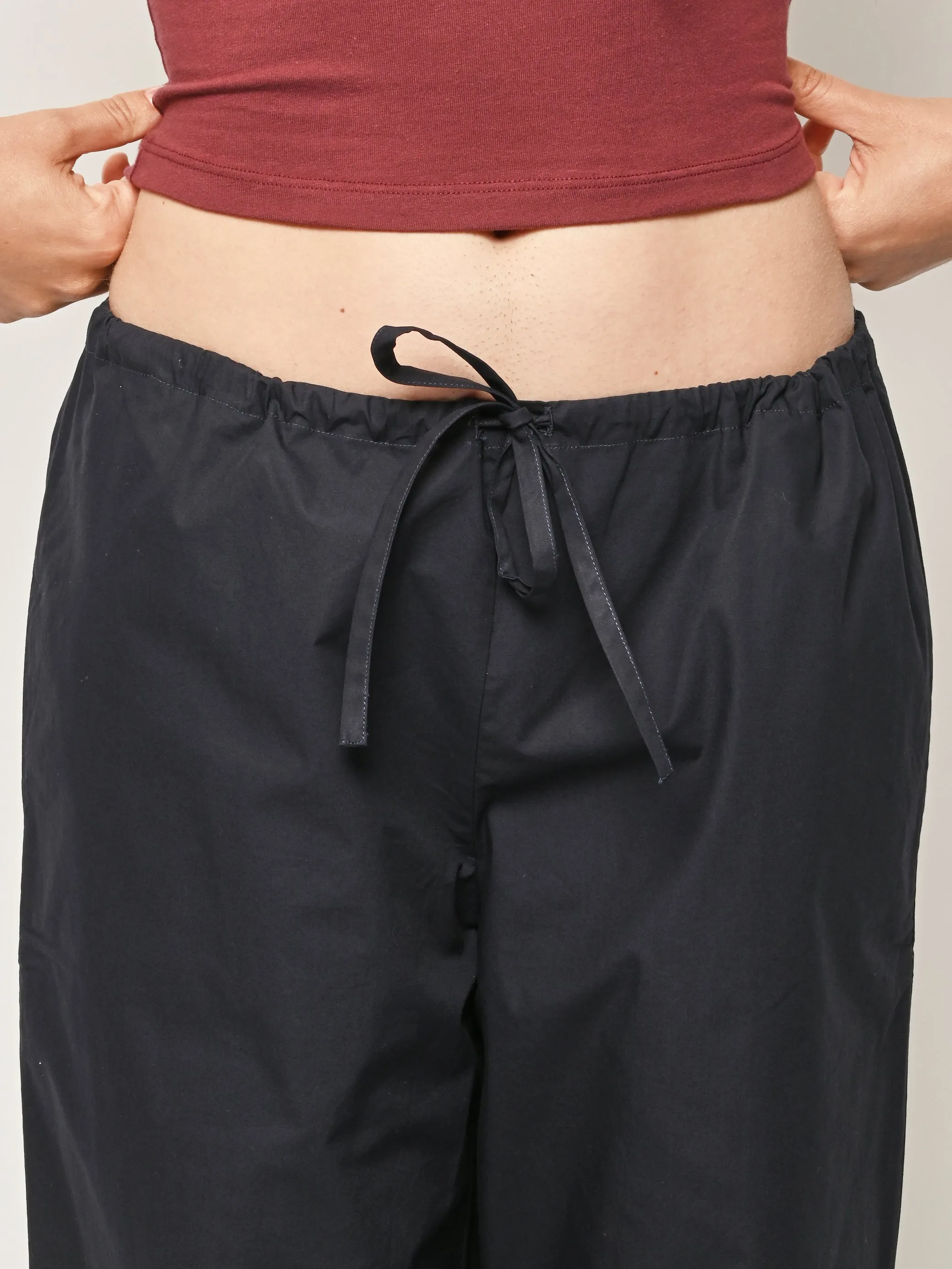Navy Josephine Lengthened Trousers sold by Frances May Houseline product image thumbnail 3