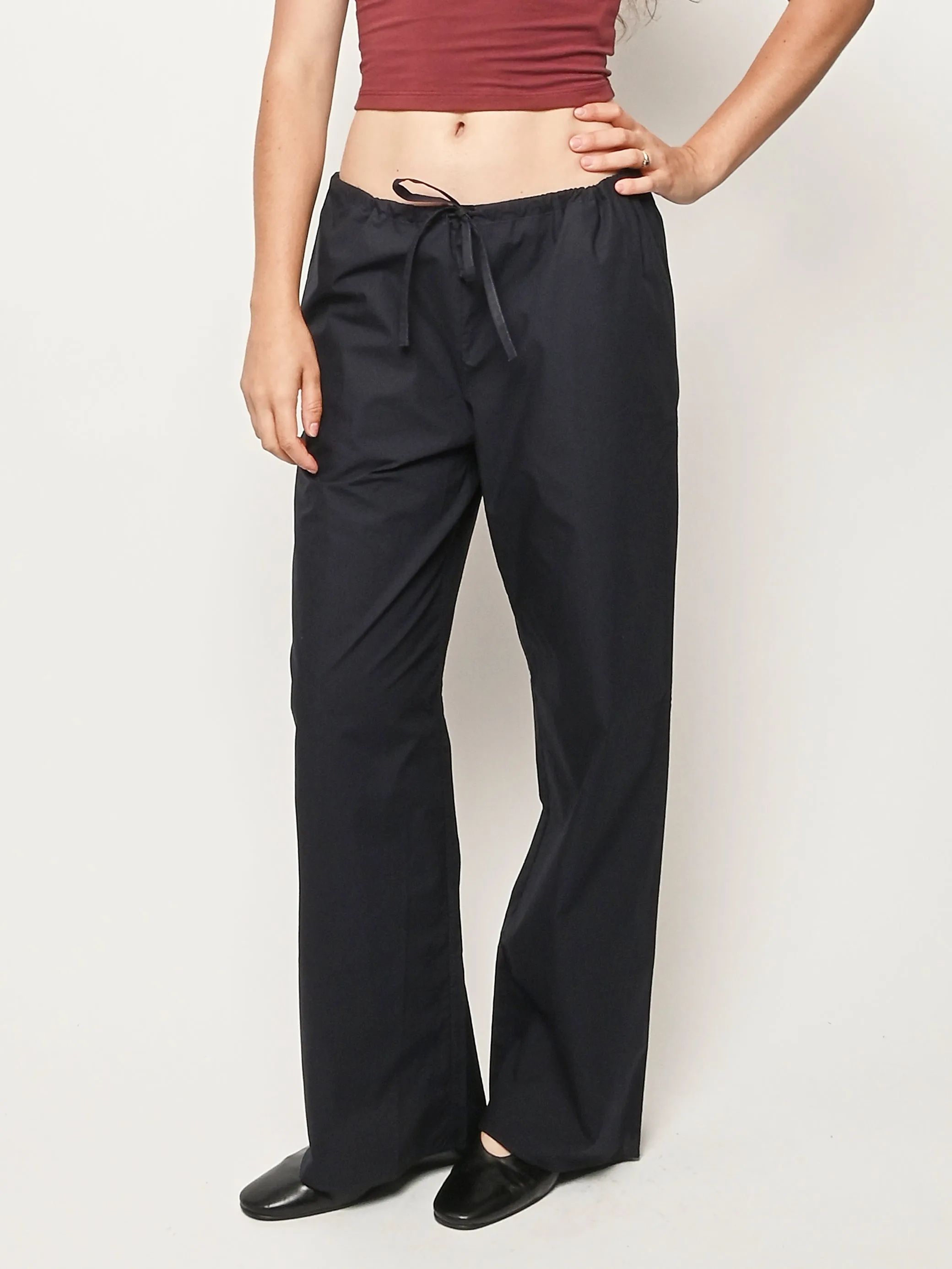 Navy Josephine Lengthened Trousers sold by Frances May Houseline product image thumbnail 2
