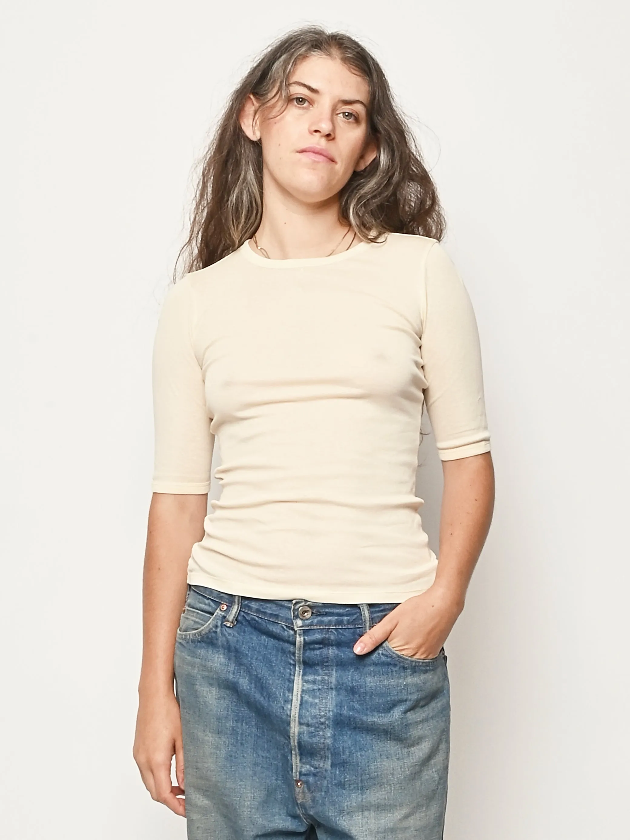 Off White Anna Tee sold by Frances May Houseline product image thumbnail 2