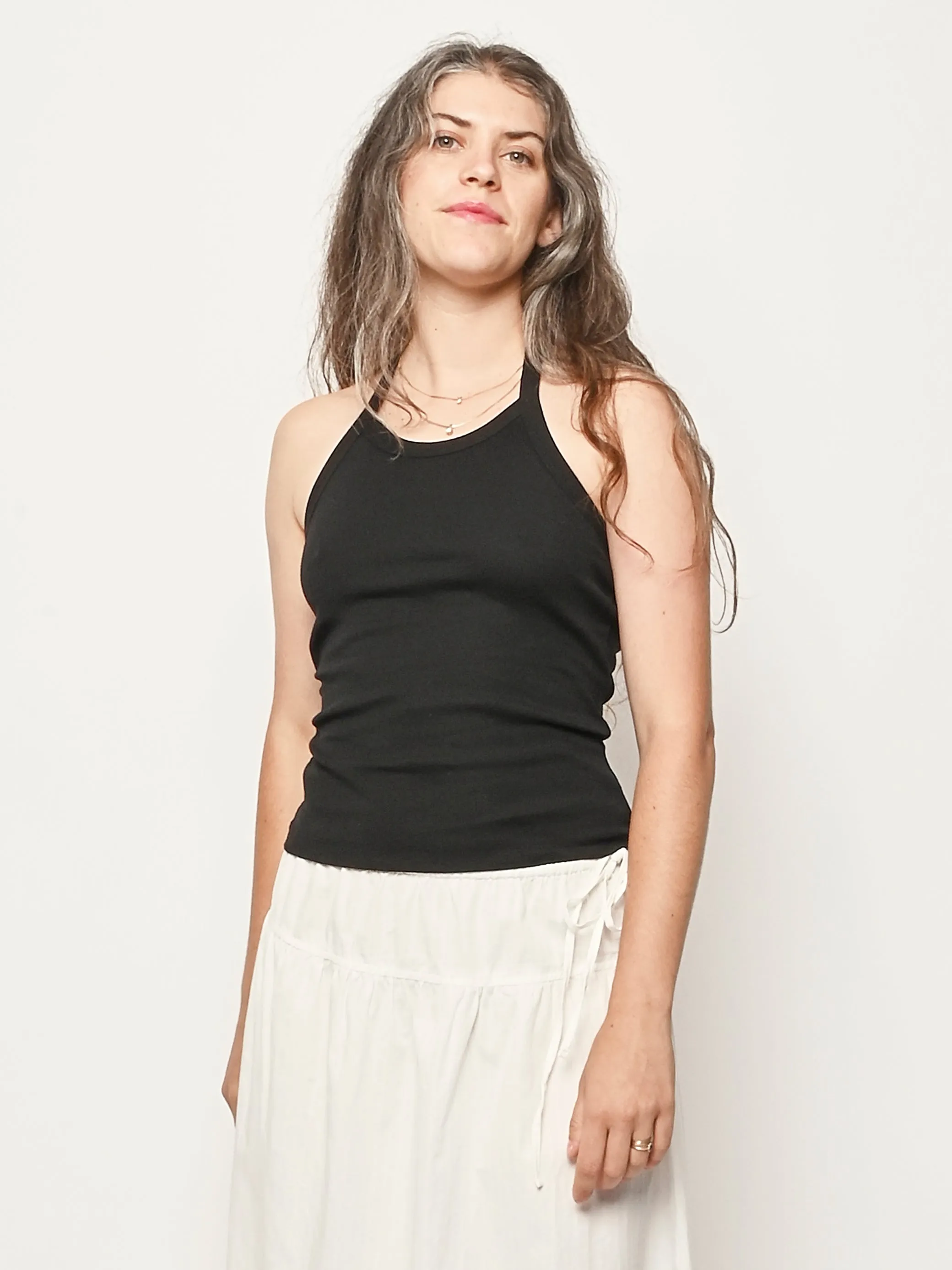Black Angie Tank sold by Frances May Houseline product image thumbnail 2