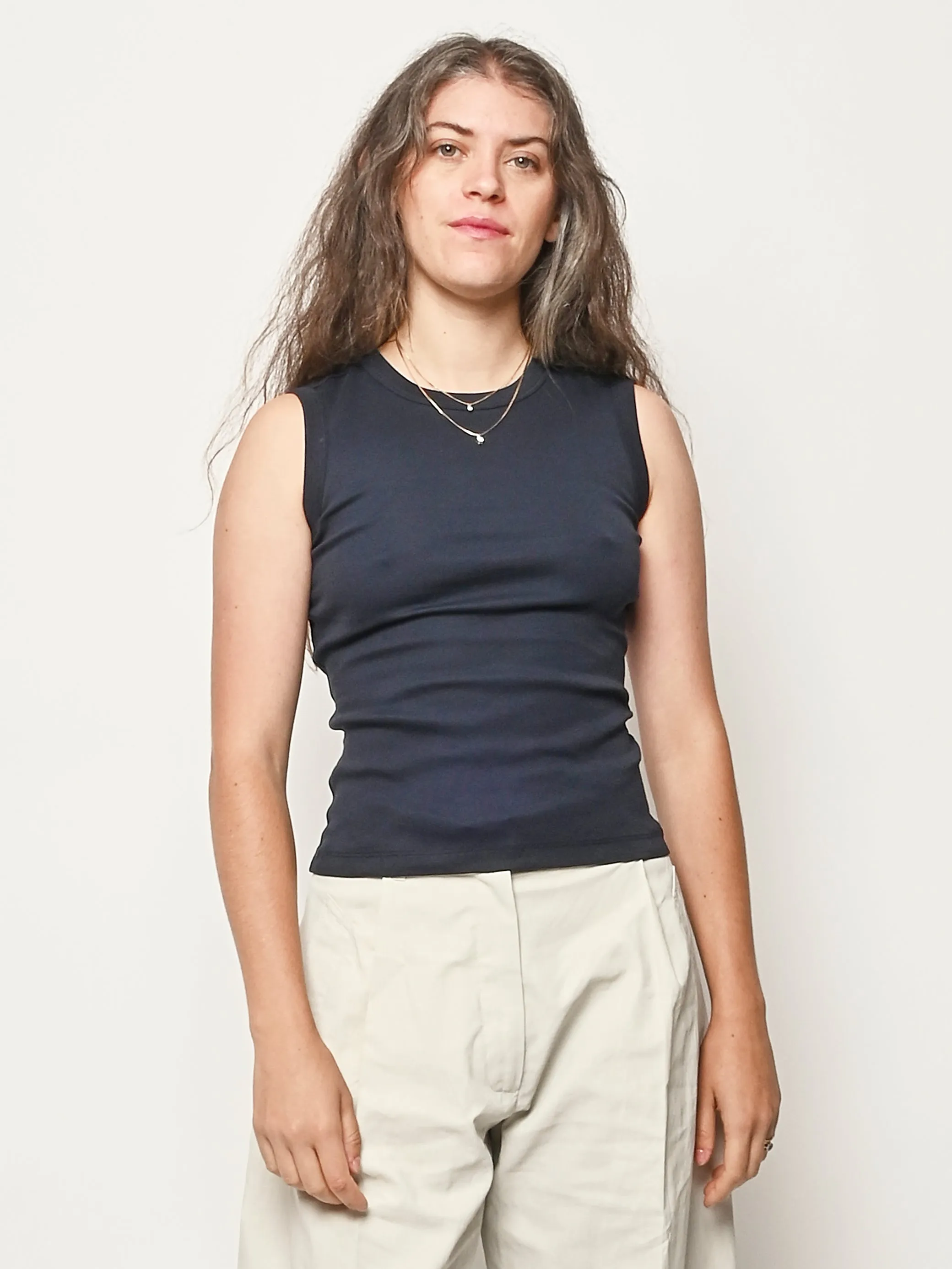 Navy Esmé Tank sold by Frances May Houseline product image thumbnail 2