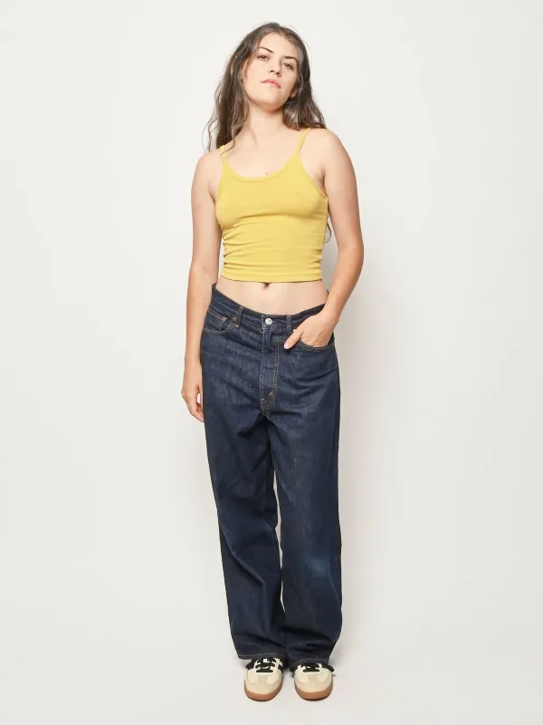 Chartreuse Crop Tank made by Frances May Houseline