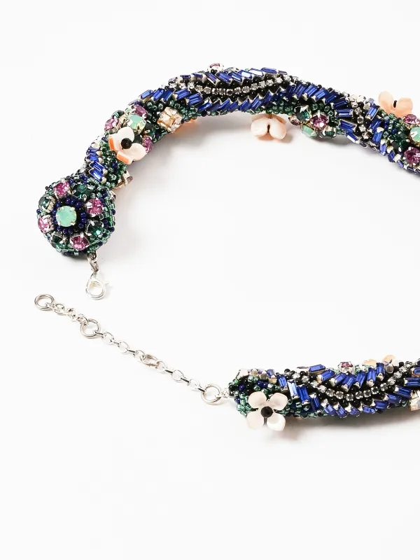 Floral Grass Nerium Necklace made by Rachel Comey