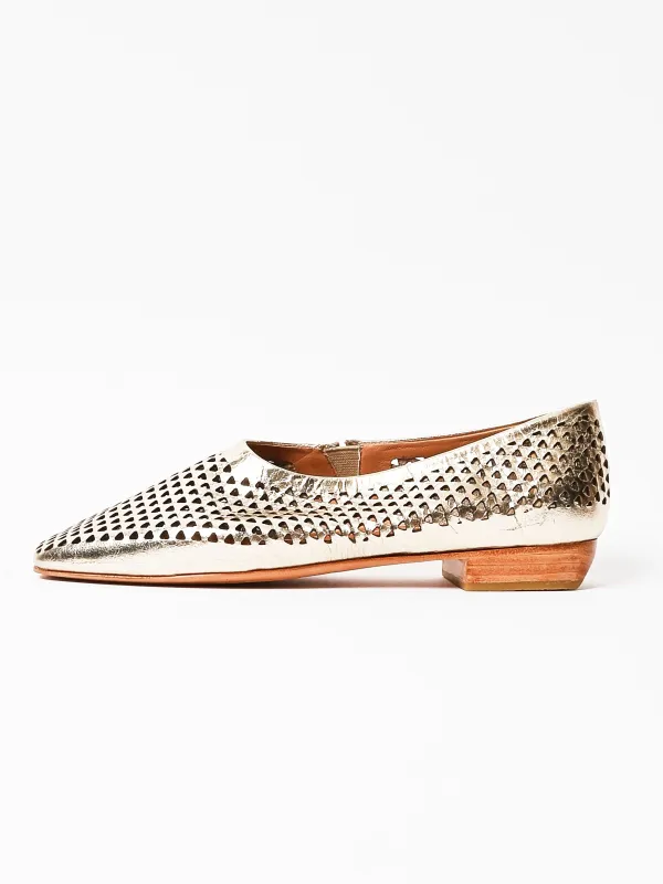 Gold Barral Flat made by Rachel Comey
