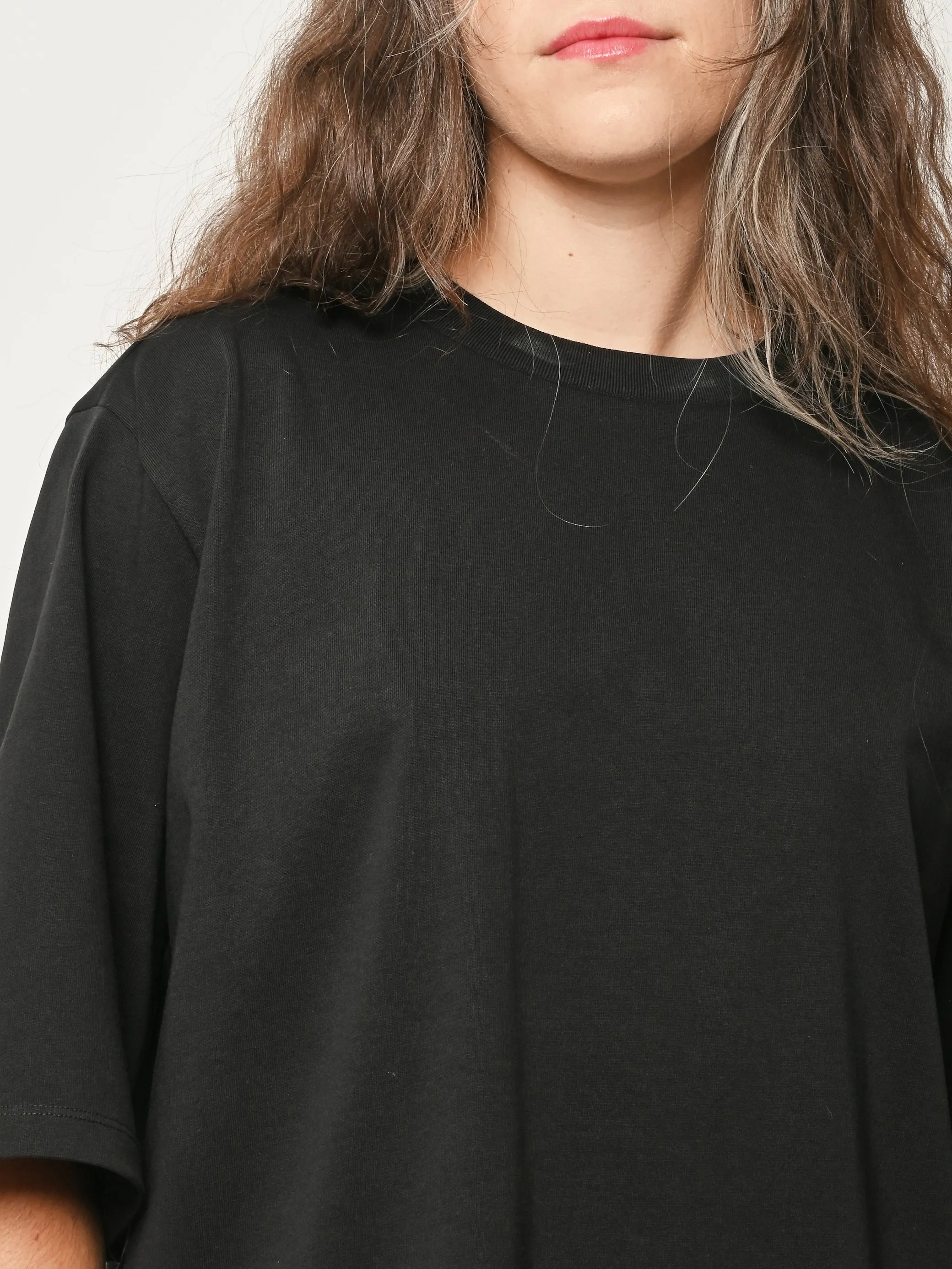 Black Oversized Cotton T-Shirt sold by Frances May Houseline product image thumbnail 3