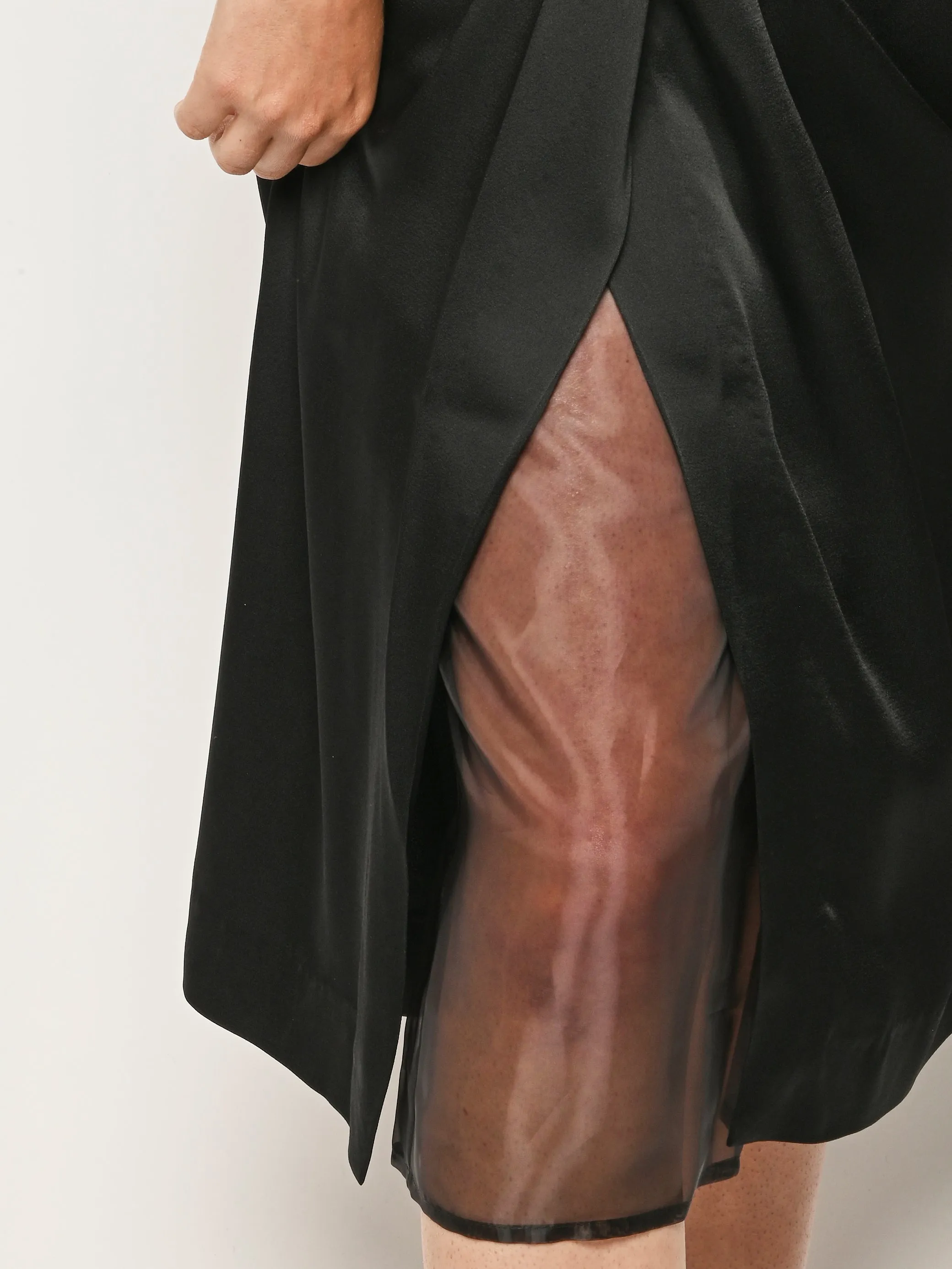 Black Sarong Halter Dress sold by Frances May Houseline product image thumbnail 5