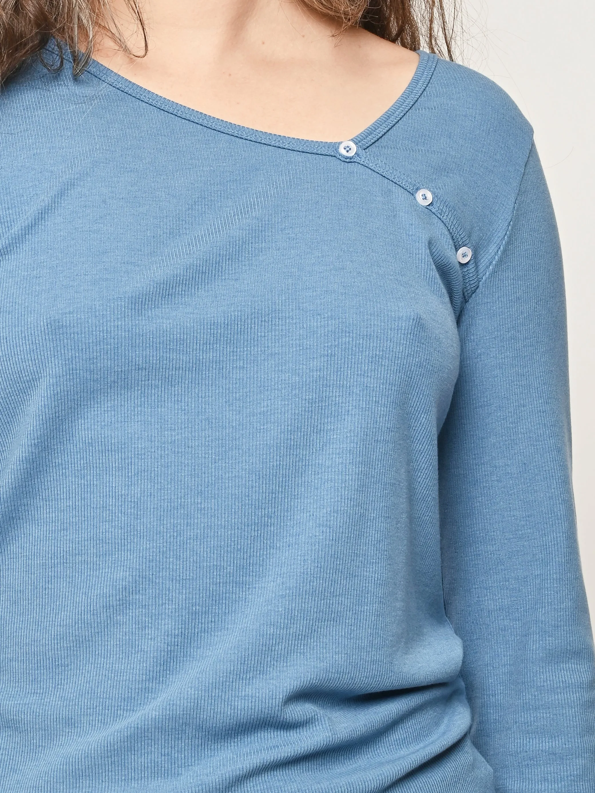 Aqua Multi Button Top sold by Frances May Houseline product image thumbnail 3