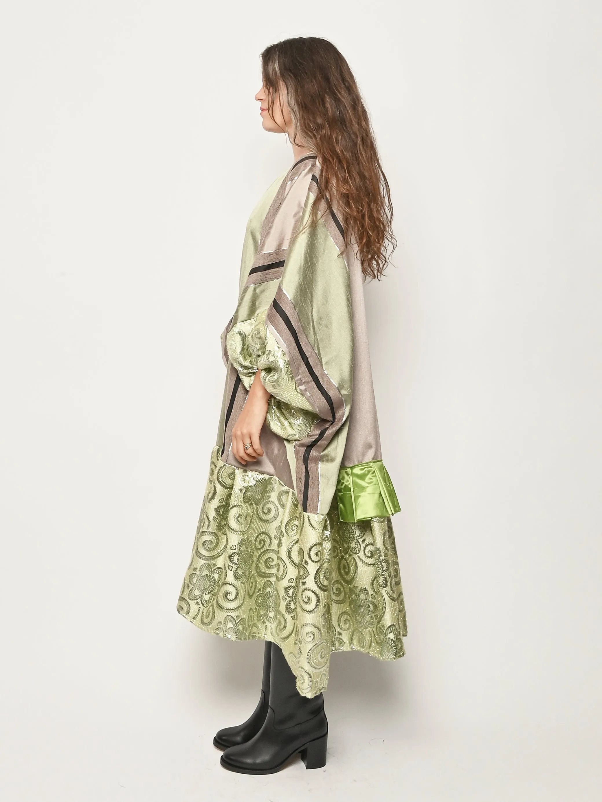 Lime Green/Taupe Dress sold by Frances May Houseline product image thumbnail 5