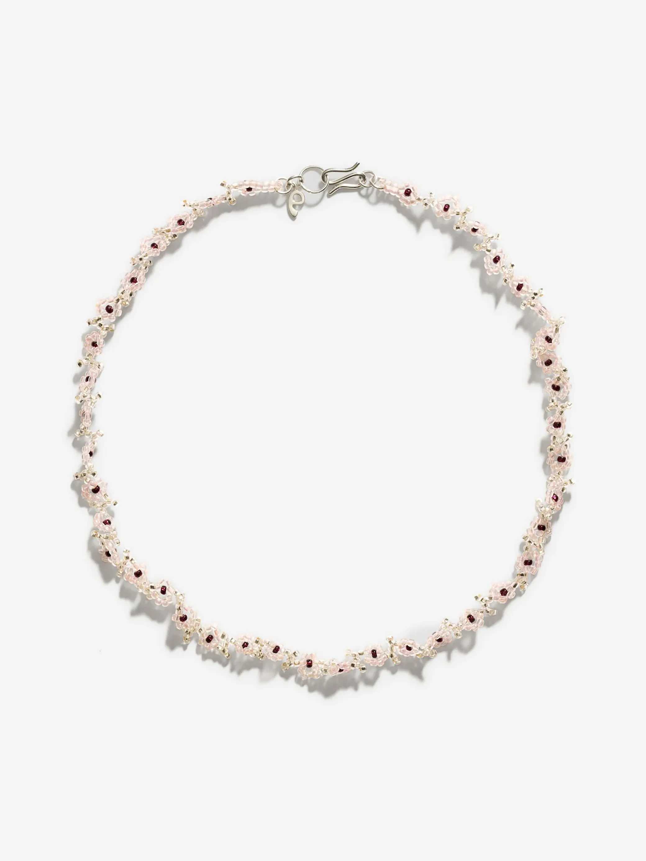 Pink Flower Necklace sold by Frances May Houseline product image thumbnail 2