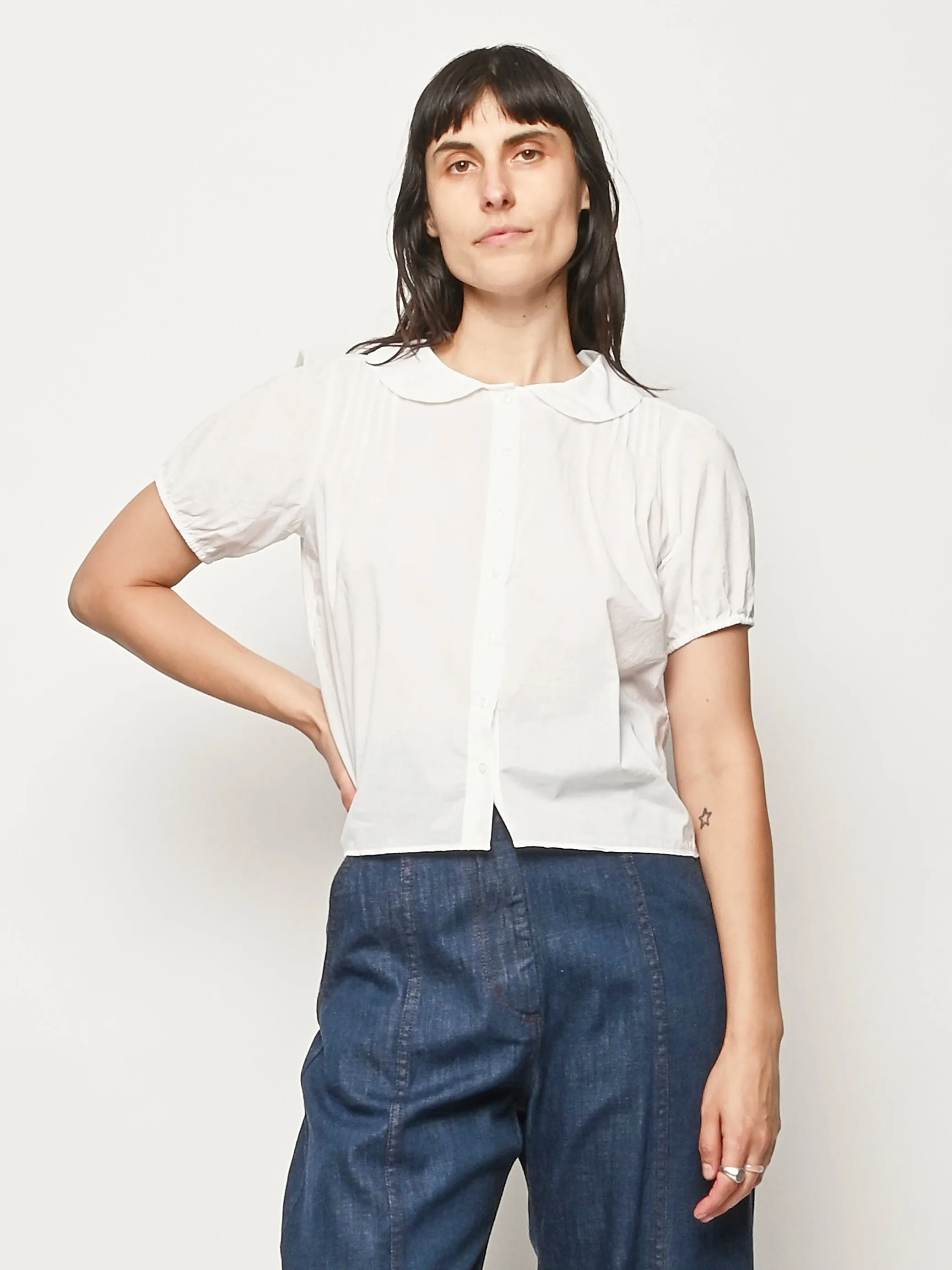 White Petal Top sold by Frances May Houseline product image thumbnail 2