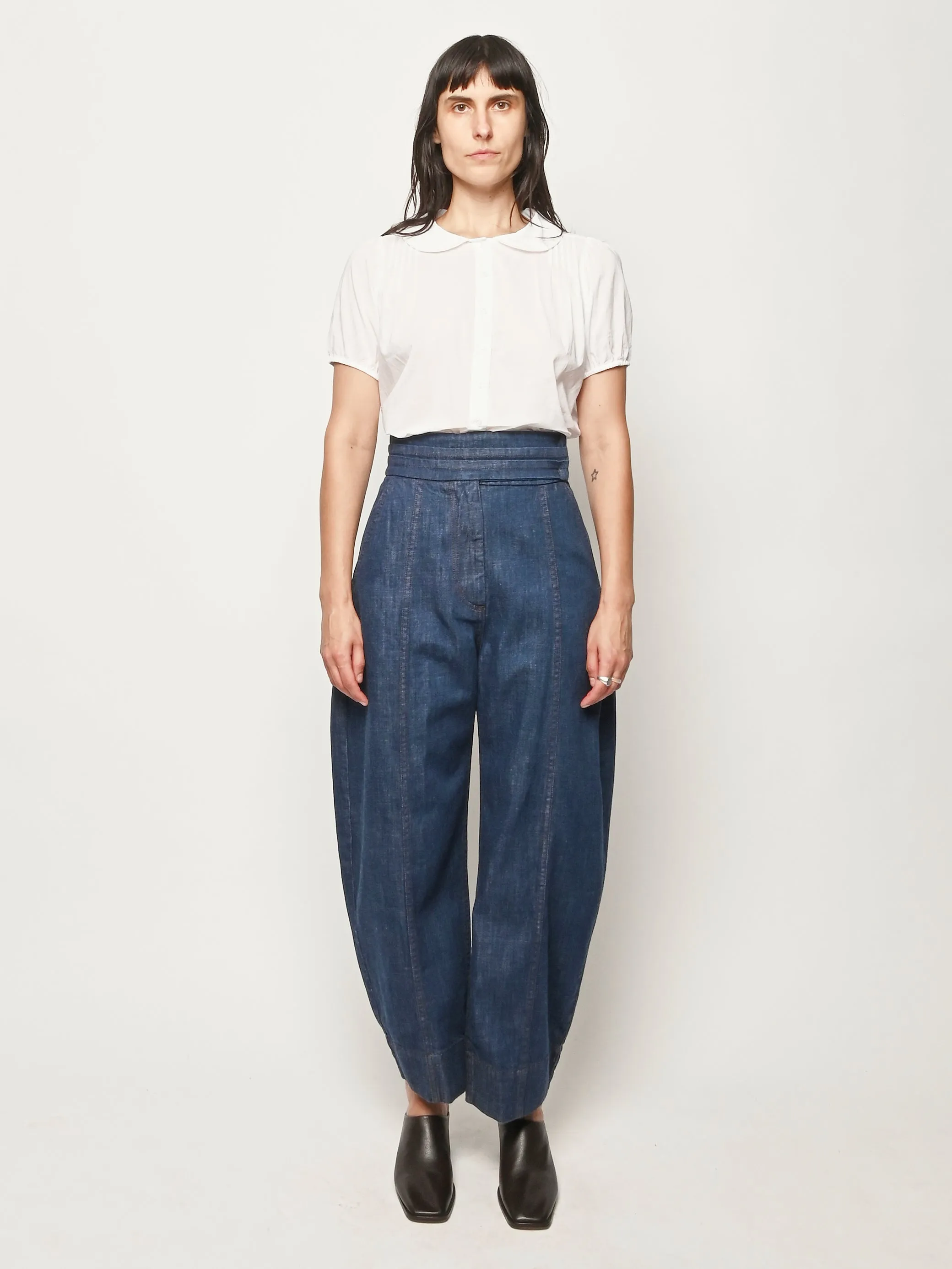Raw Wash Nite Pant sold by Frances May Houseline