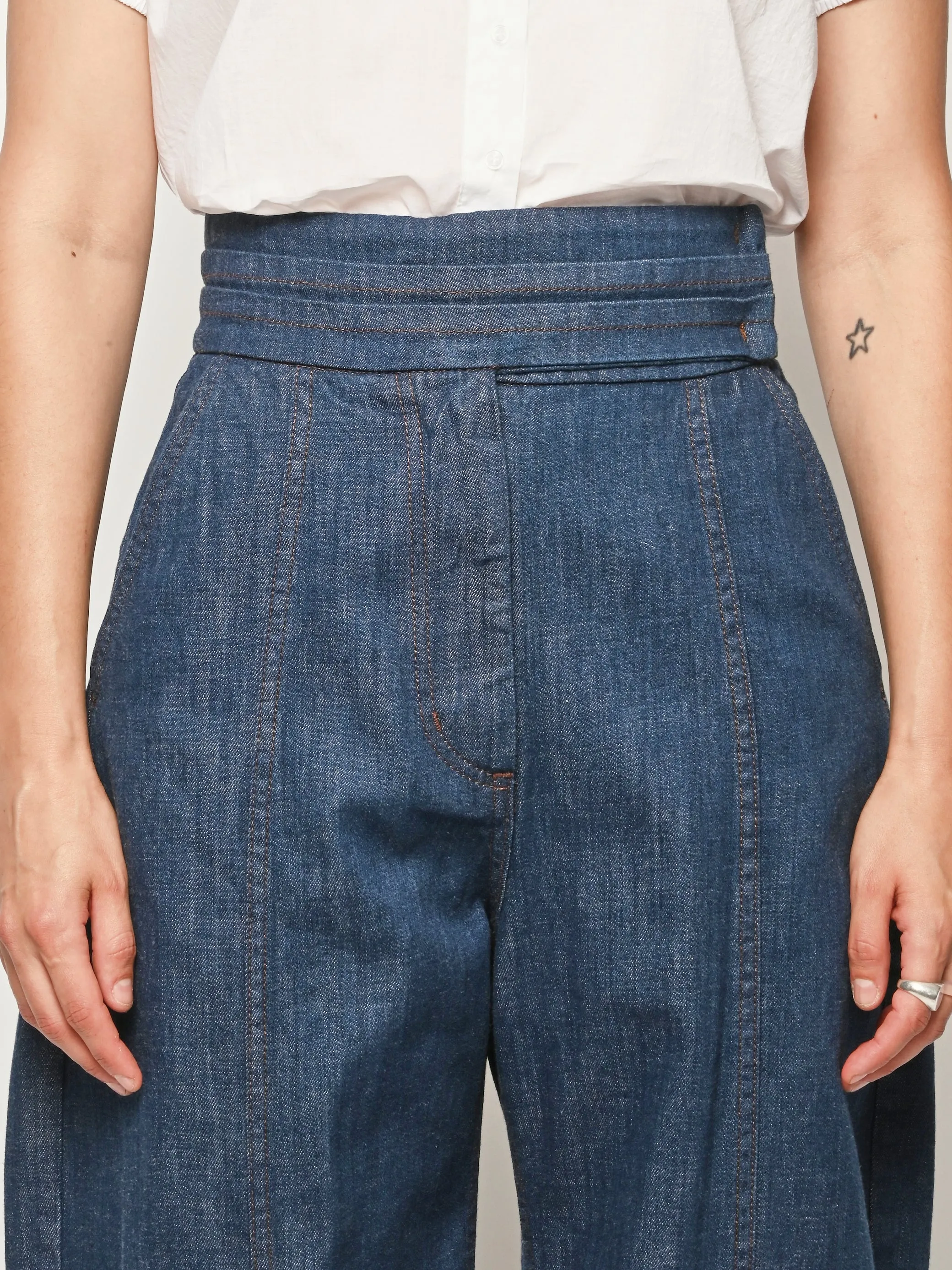 Raw Wash Nite Pant sold by Frances May Houseline product image thumbnail 4