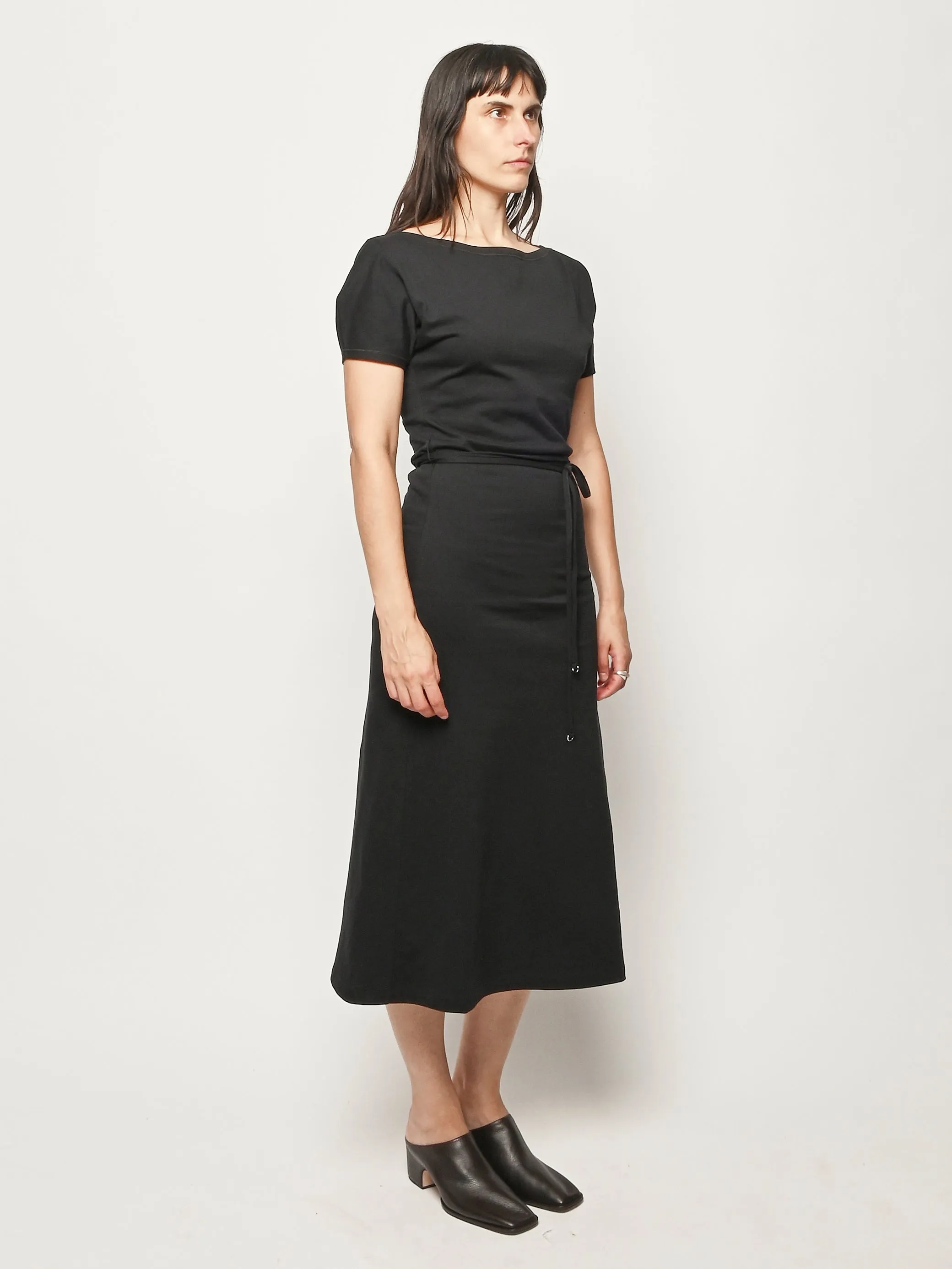 Black Belted Dress sold by Frances May Houseline product image thumbnail 5